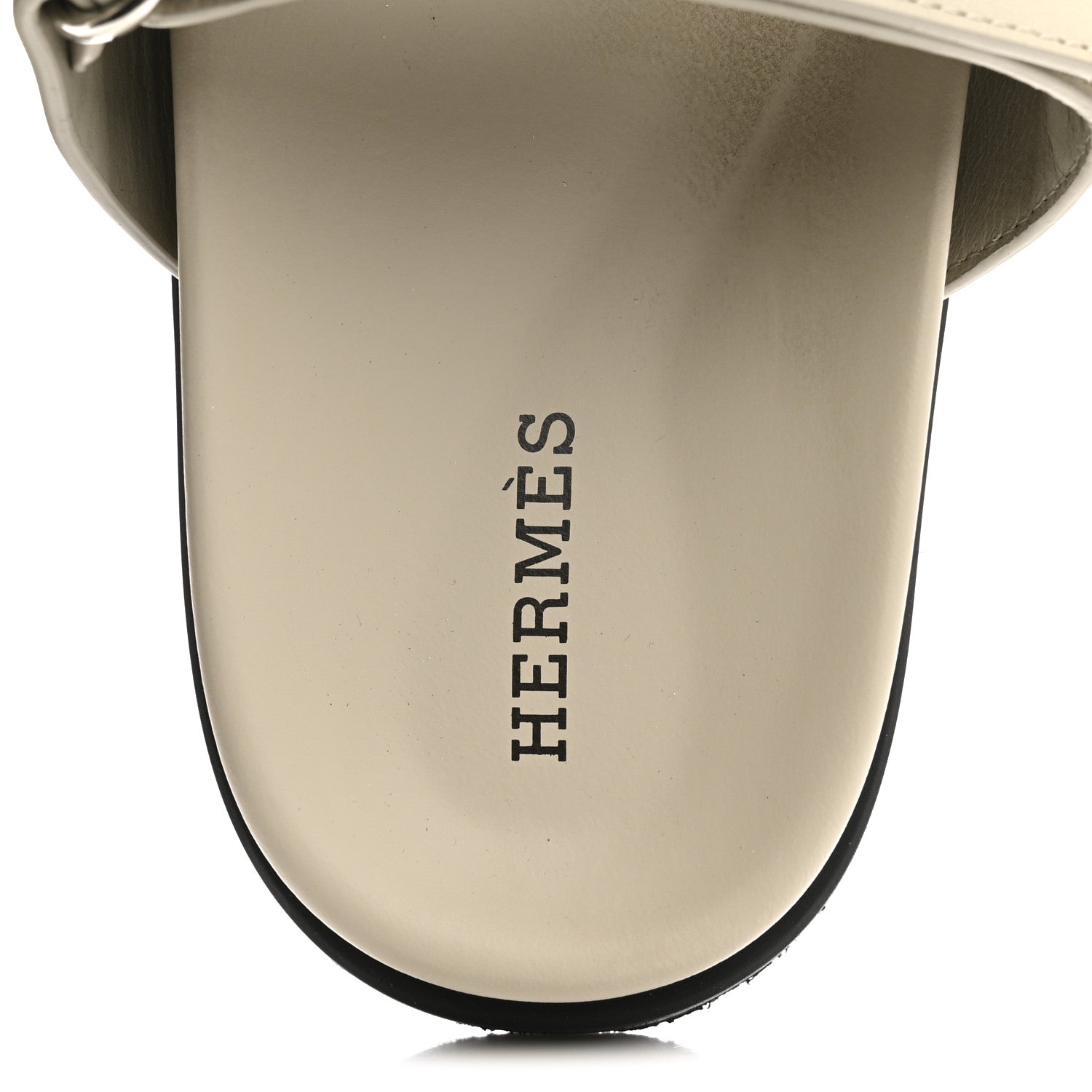 Calfskin Womens Chypre Sandals 35 Beige Mastic