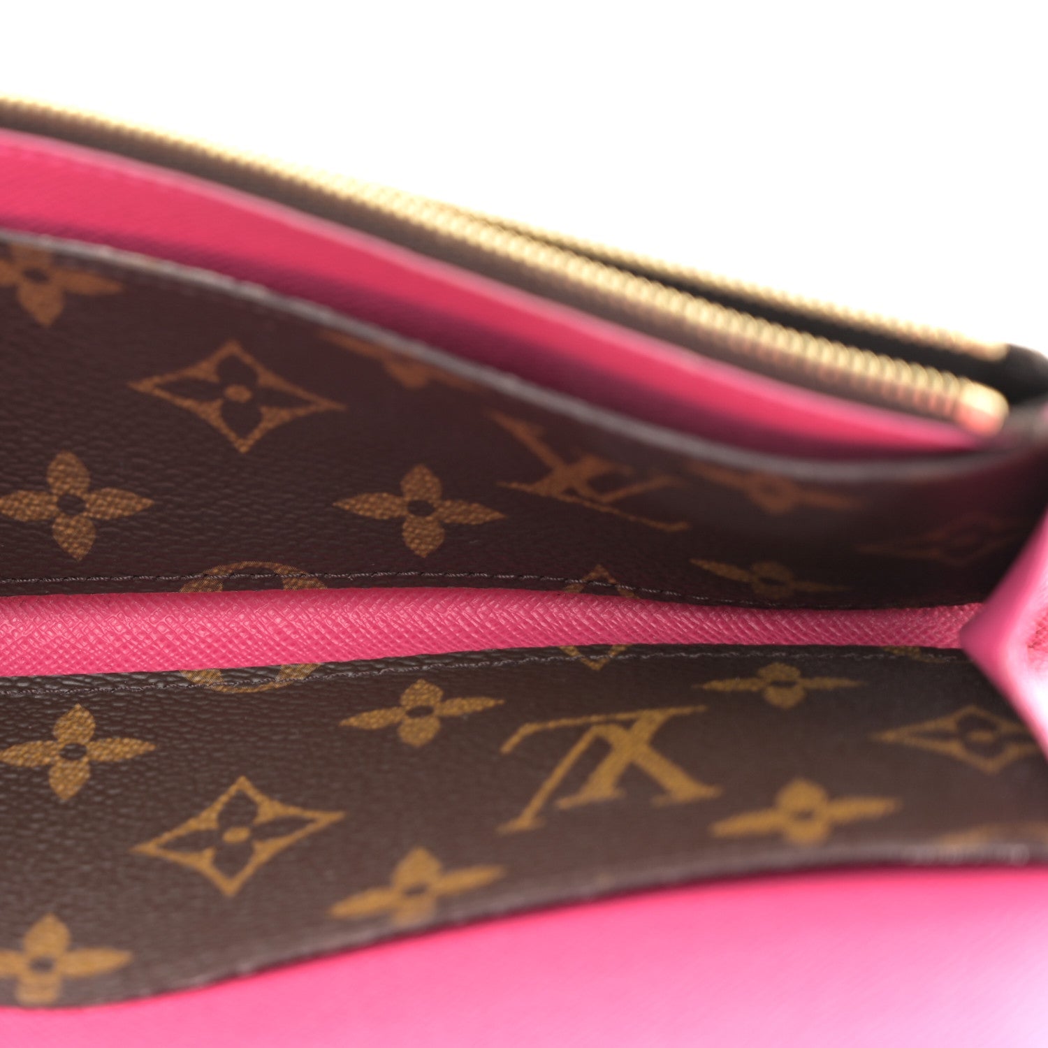 Monogram Bloom Flower Emilie Wallet Fuchsia
