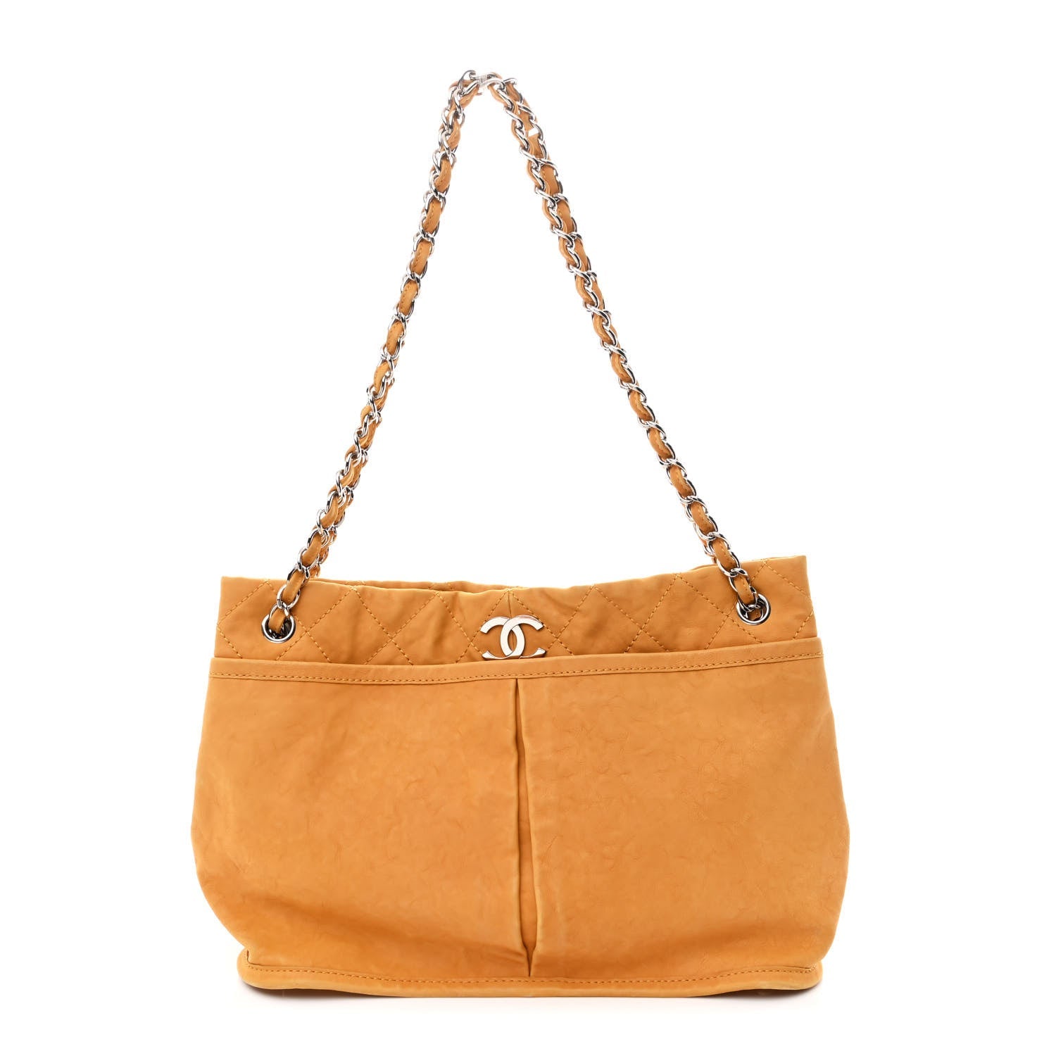 Ultra Soft Suede Calfskin Natural Beauty Tote Yellow