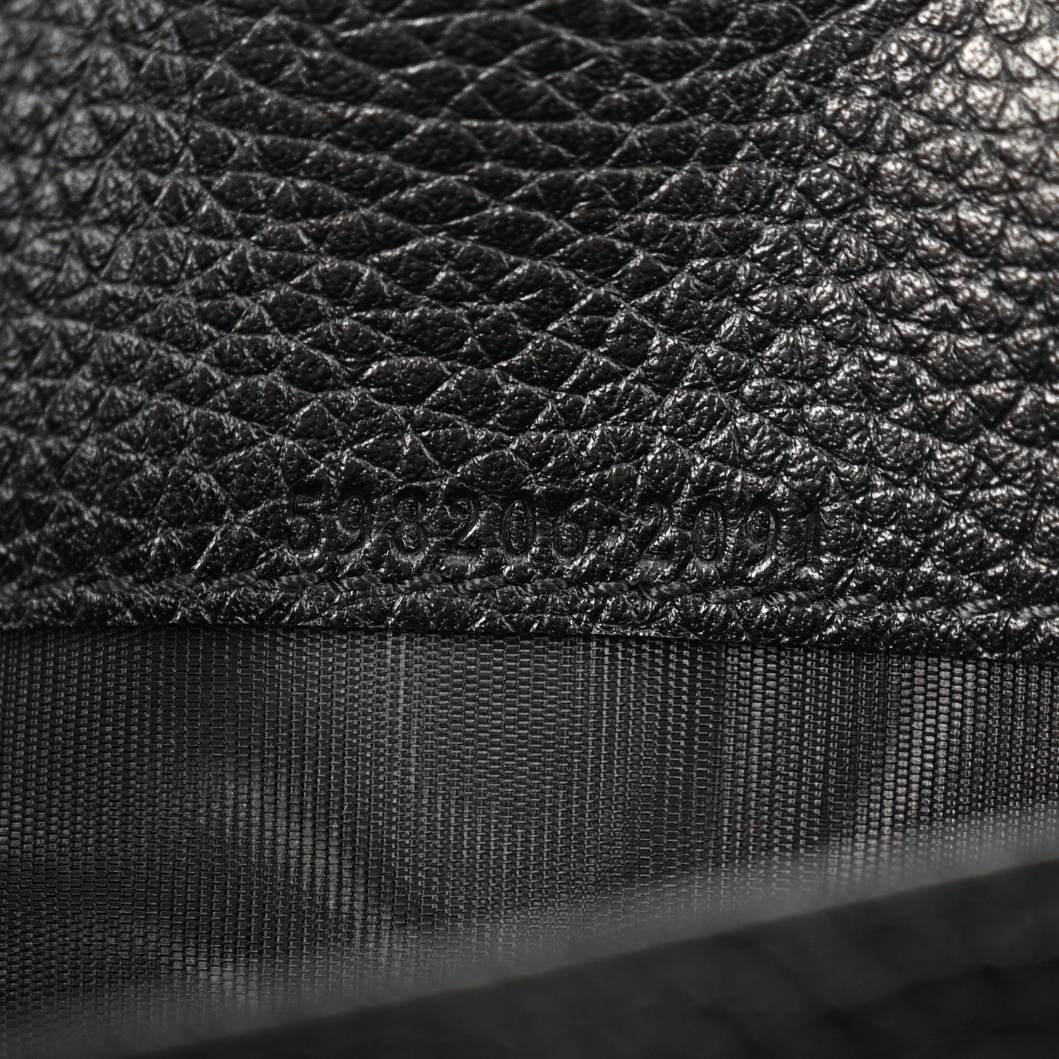 Pebbled Calfskin Large Soho Continental Wallet Black