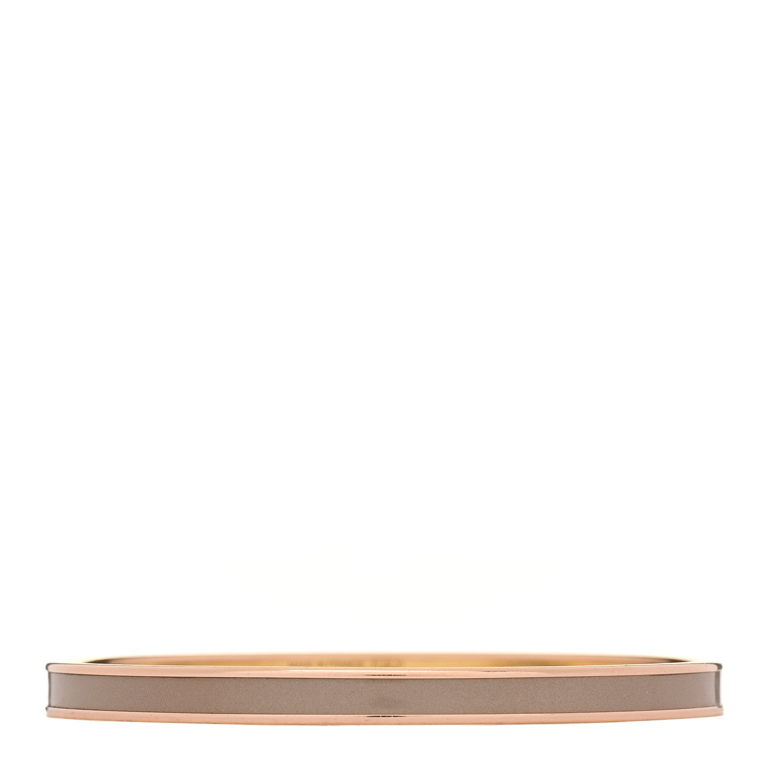 Enamel Printed Extra Narrow Uni Bracelet 70 Marron Glace