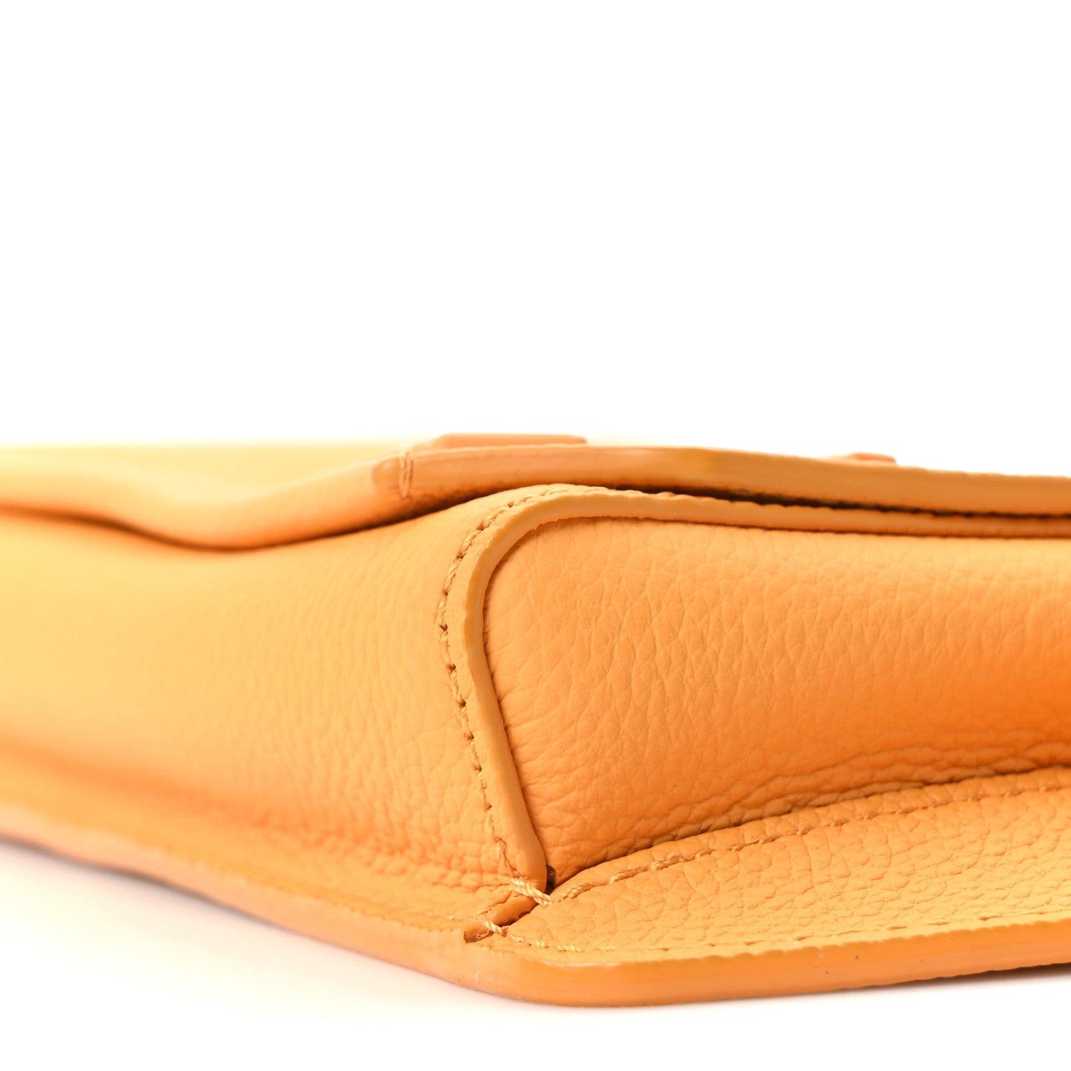 Grained Calfskin Aerogram Takeoff Sling Safran Yellow