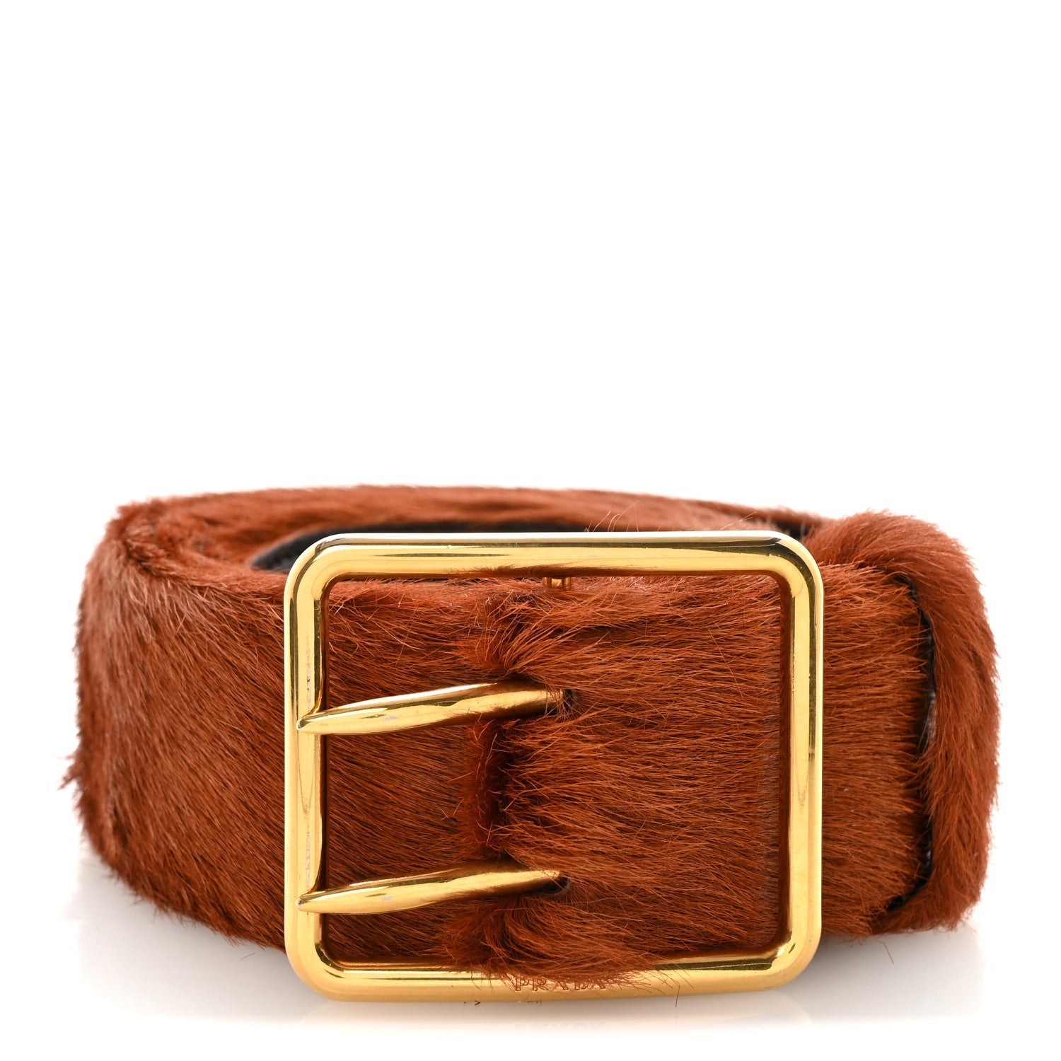 Cavallino Calf Hair Belt 75 30 Cognac