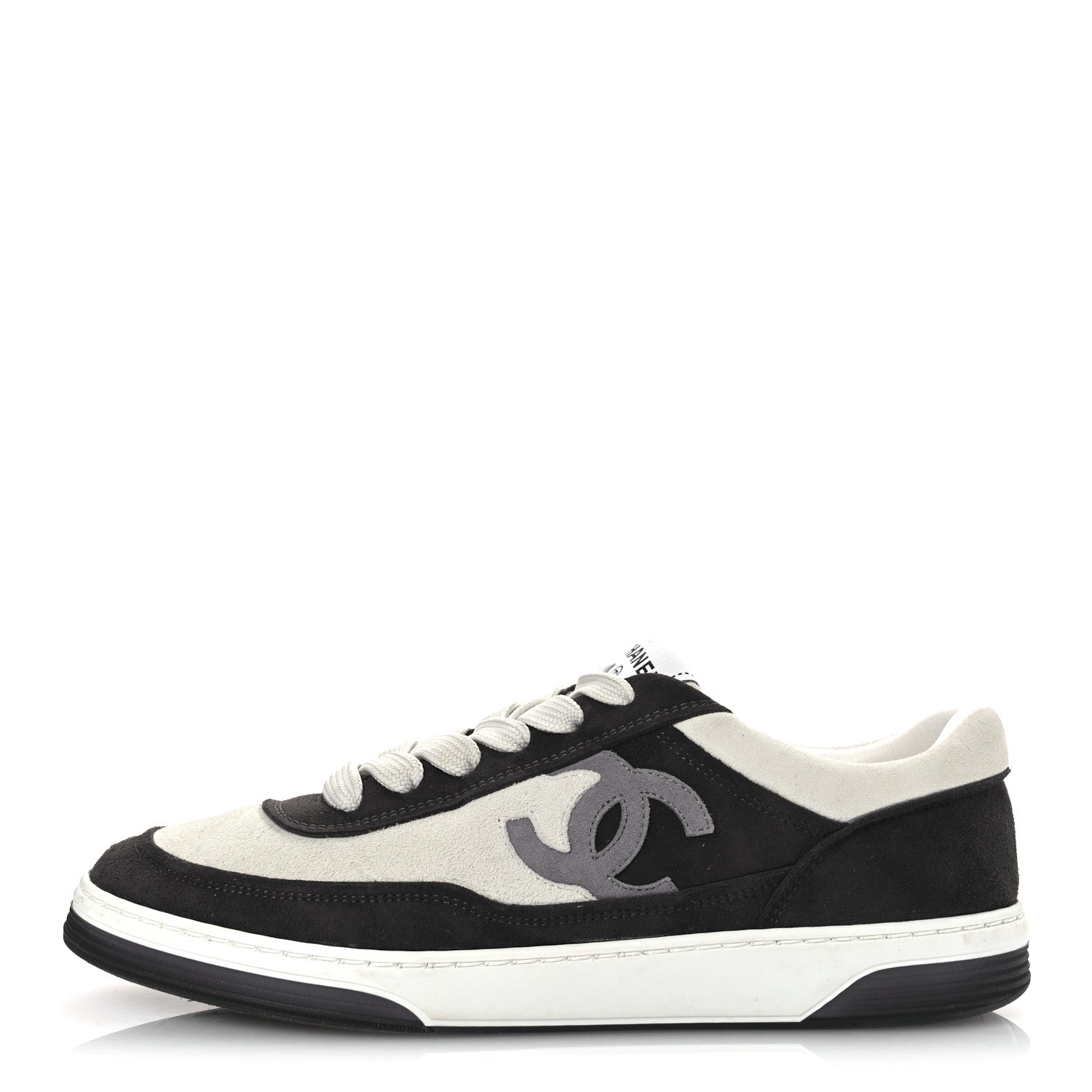 Suede Kidskin Womens CC Sneakers 40.5 Black White