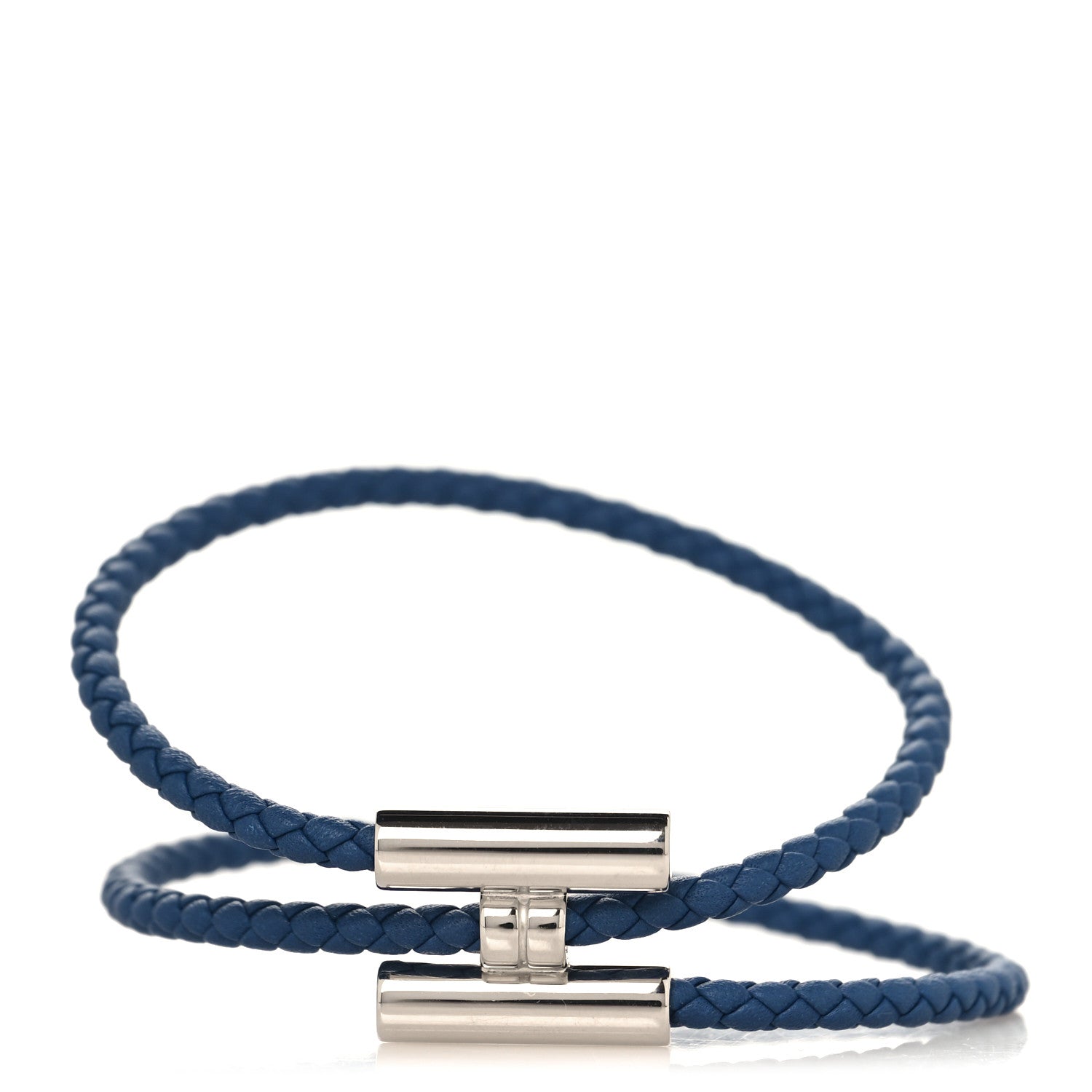 Swift Double Wrap Cord Tournis Tresse Bracelet Navy