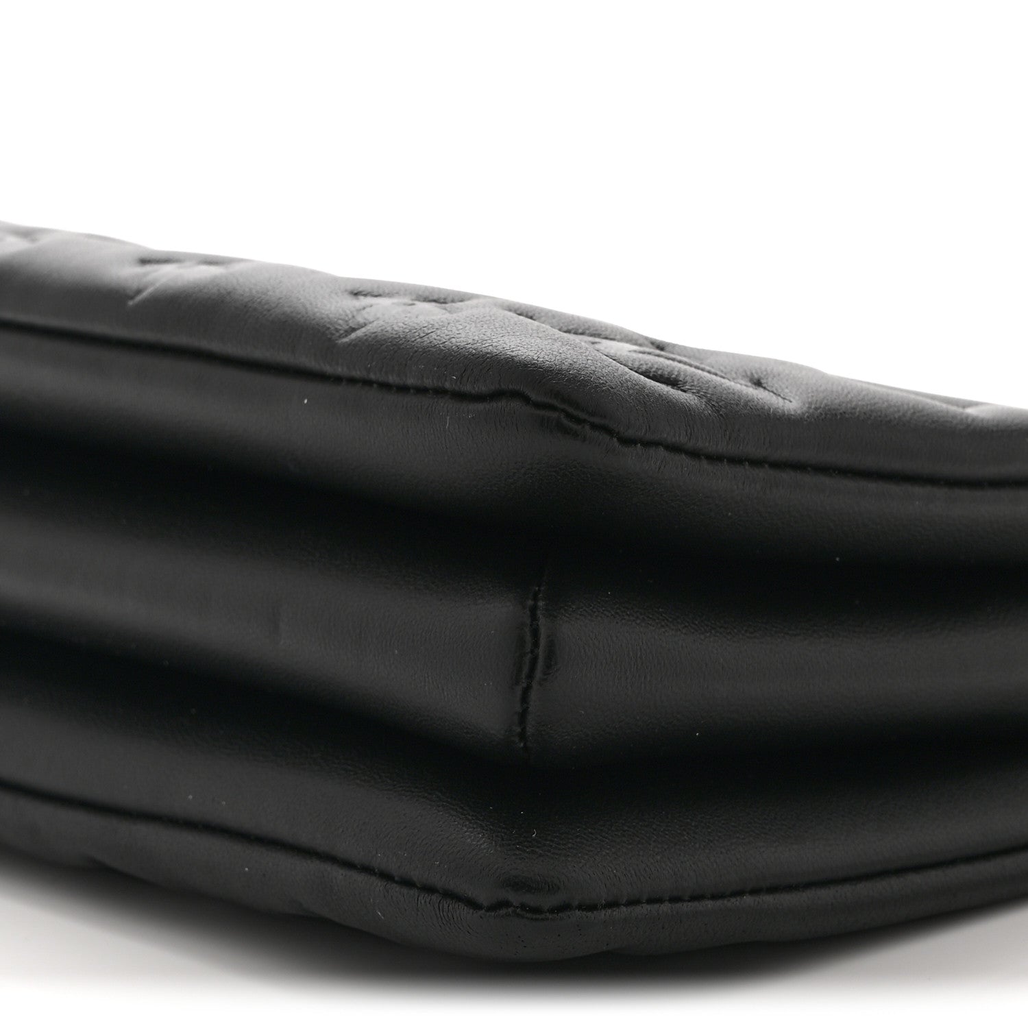 Lambskin Embossed Monogram Coussin BB Black