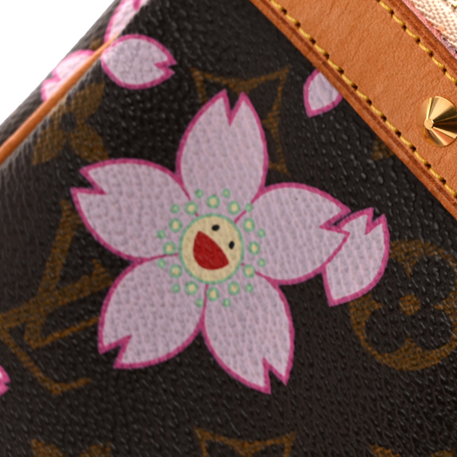 Monogram Cherry Blossom Pochette Accessories Brown