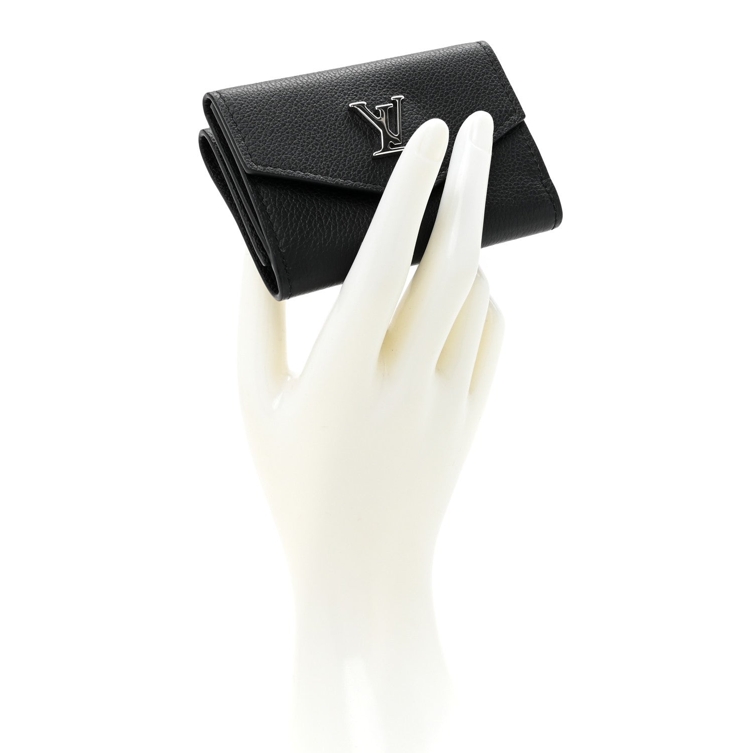 Soft Calfskin Lockmini Wallet Black
