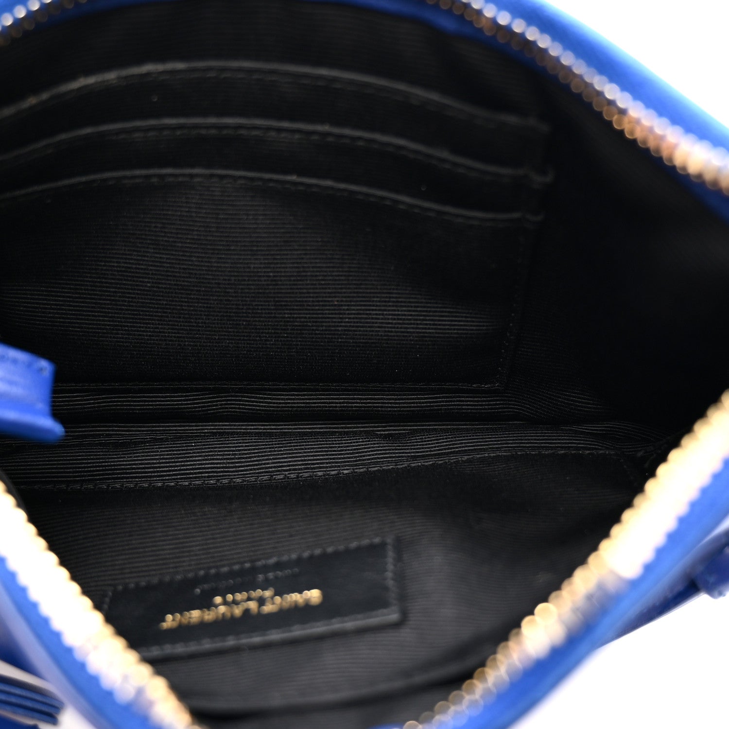 Calfskin Monogram Phone Pouch Crossbody Bag Blue Majorelle