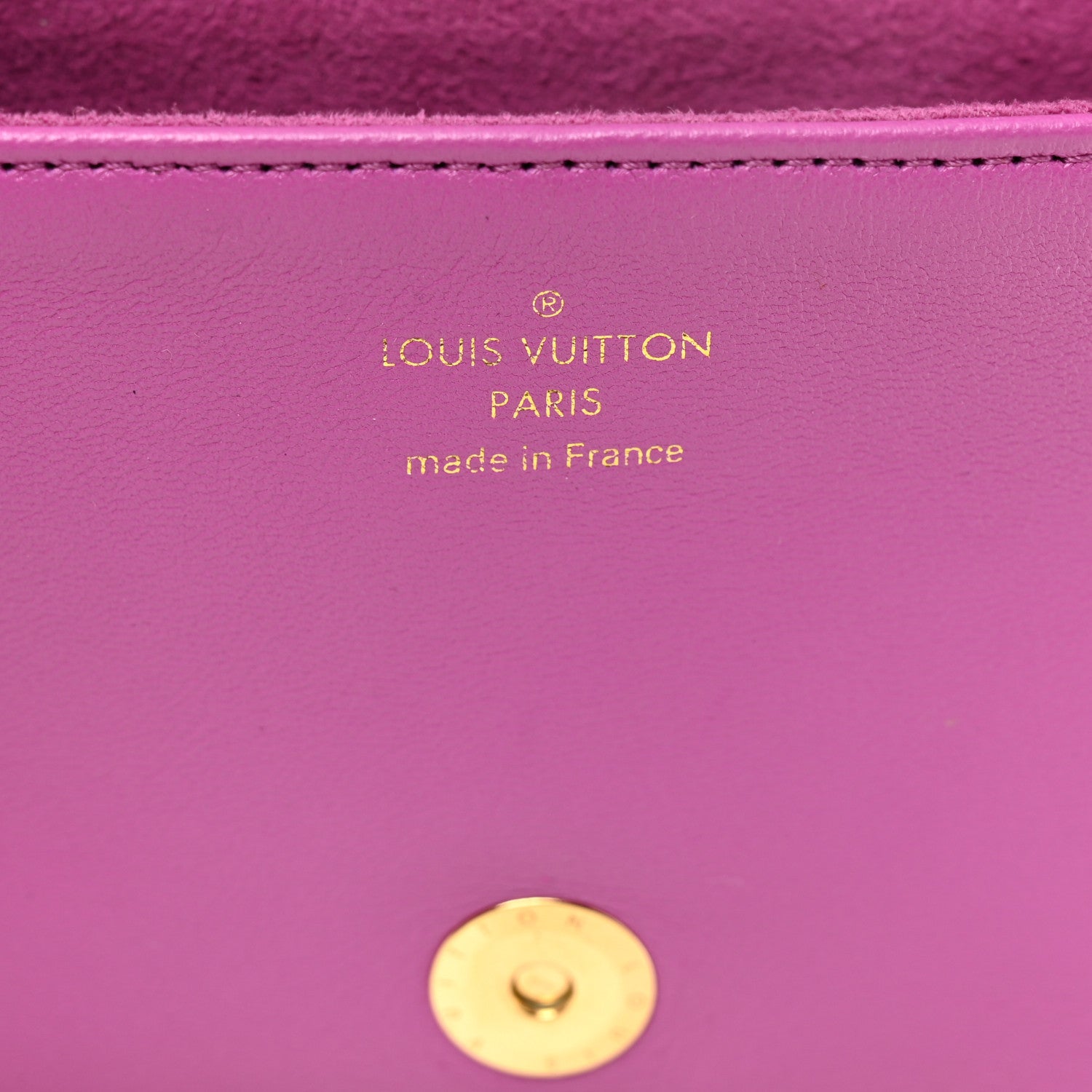 Lambskin Embossed Monogram Coussin Belt Bag Orchid
