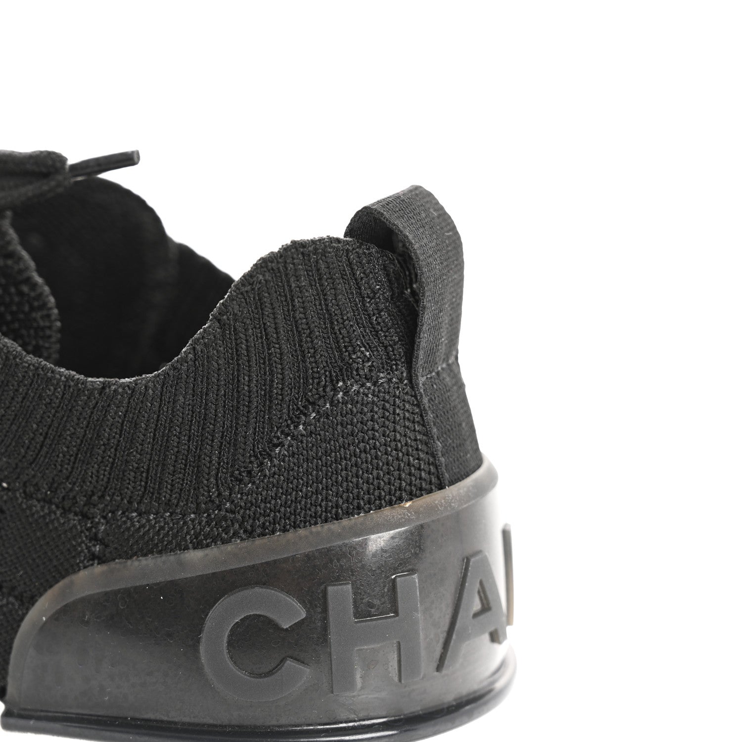 Fabric Logo Sneakers 36 Black
