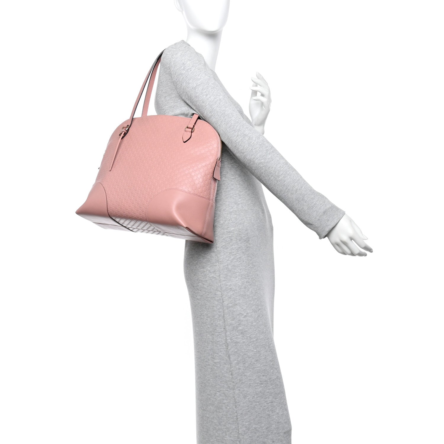 Soft Microguccissima Medium Bree Shoulder Bag Soft Pink
