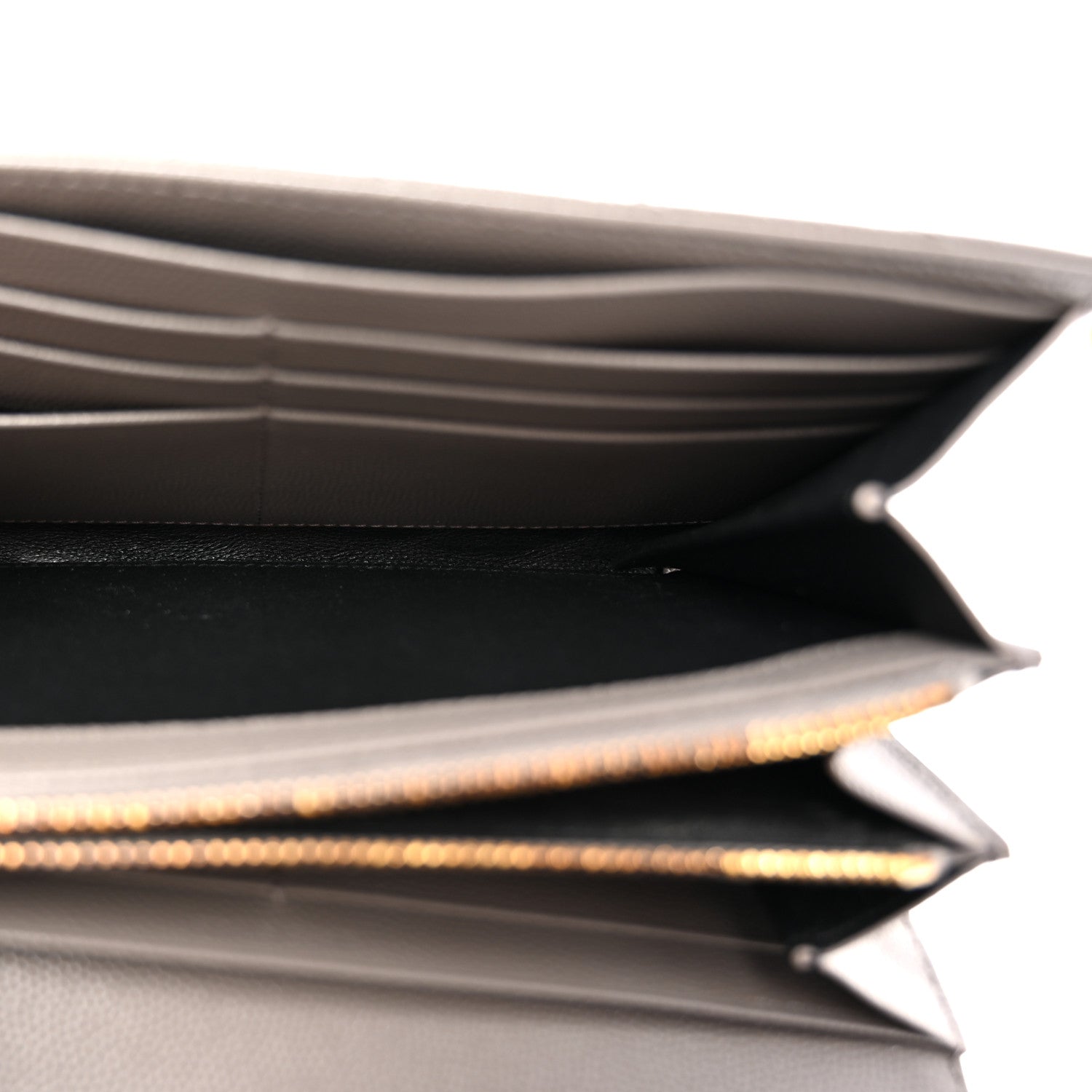 Grain De Poudre Matelasse Chevron Monogram Flap Wallet Storm
