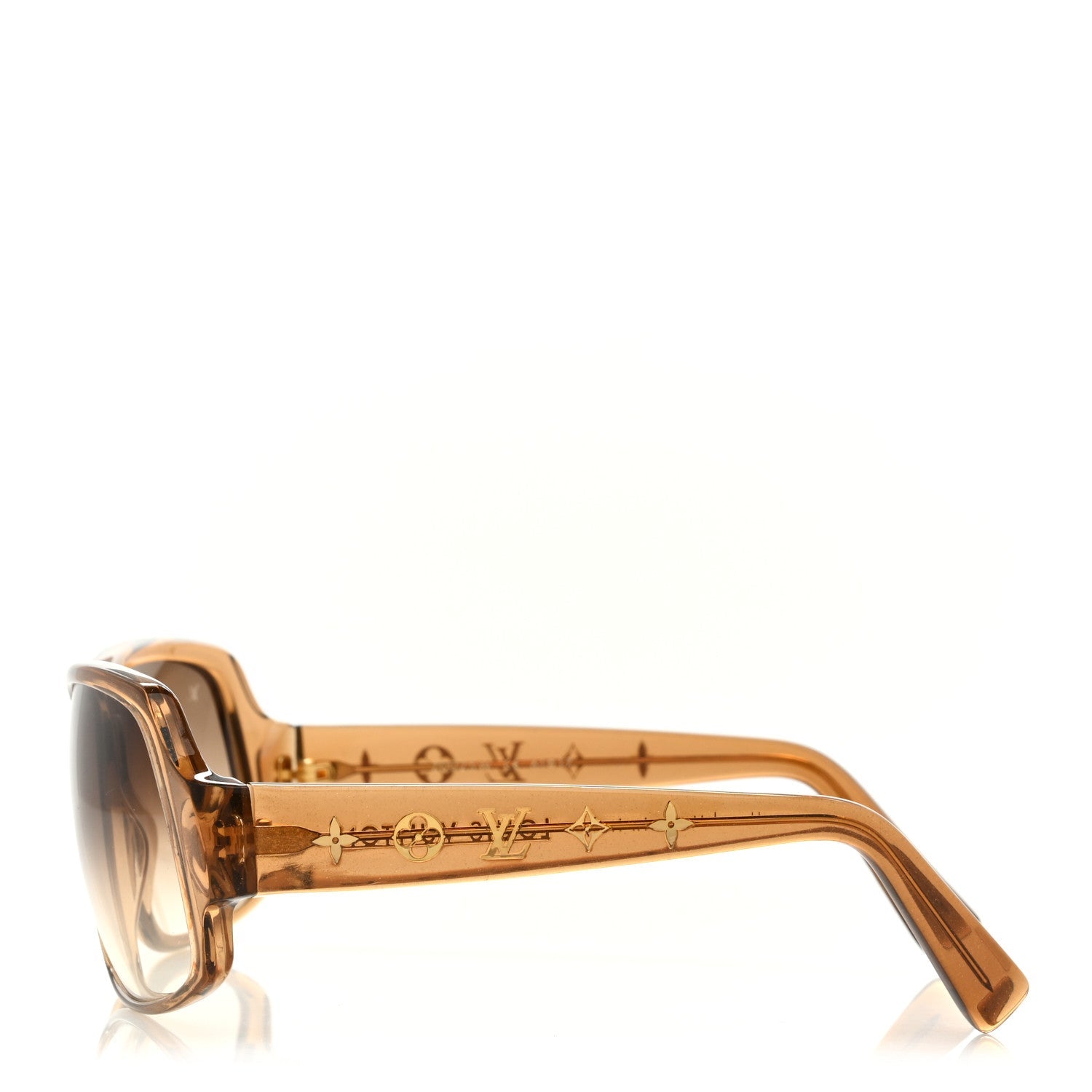 Acetate Obsession Carre Sunglasses Z0025W Glitter Honey