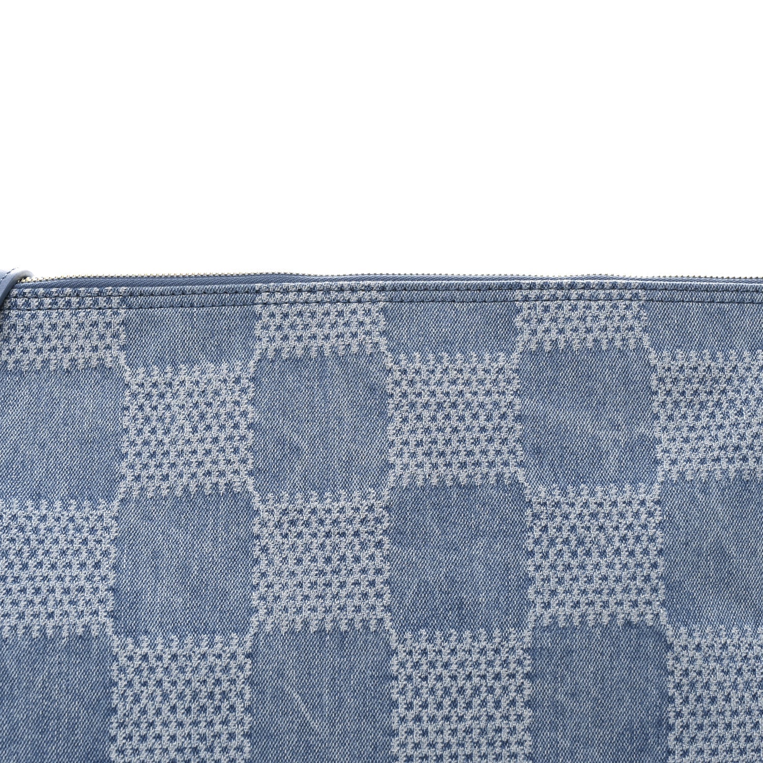 Damier Denim Vagabond Hobo Blue