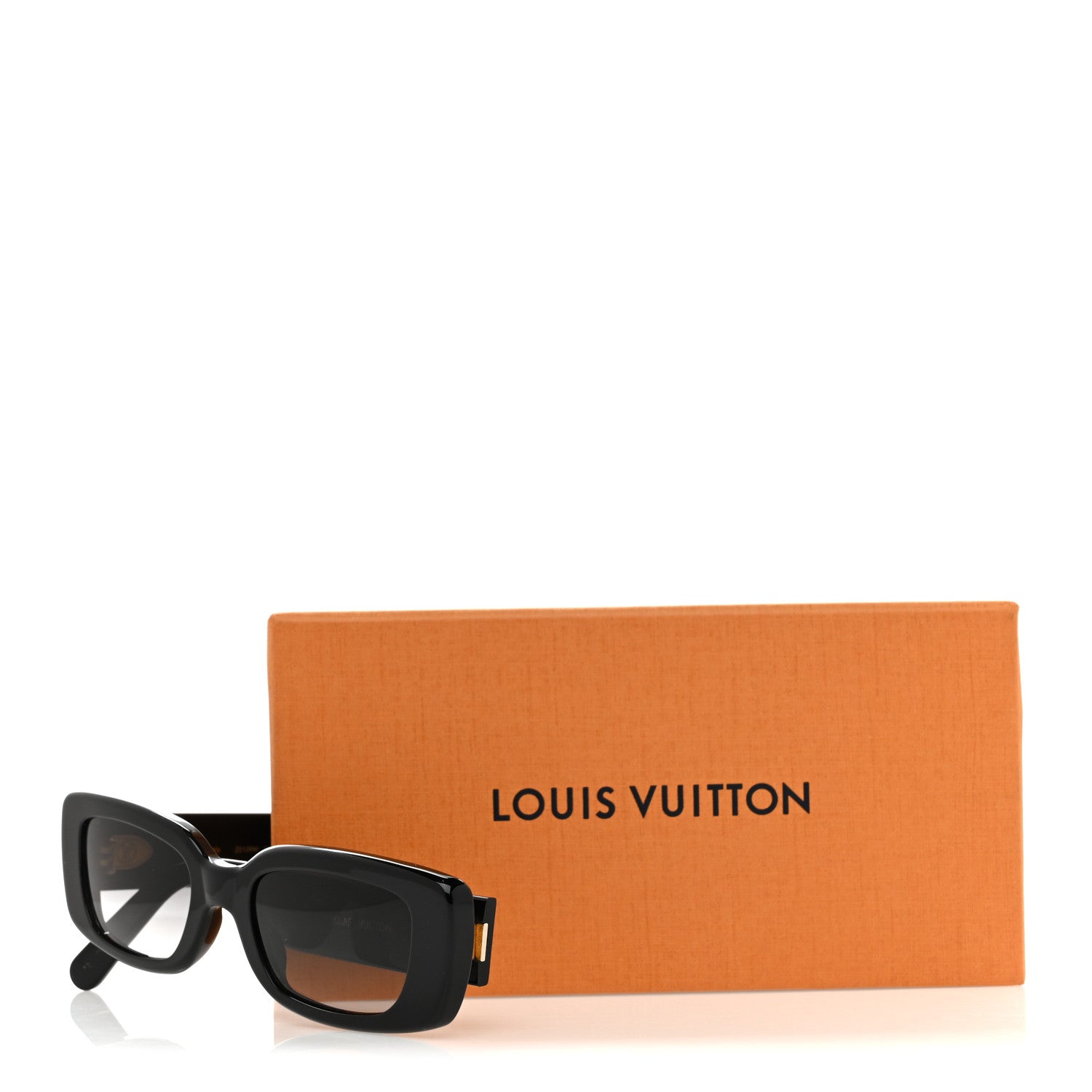 Acetate LV Circle Cat Eye Sunglasses Z2109W Black