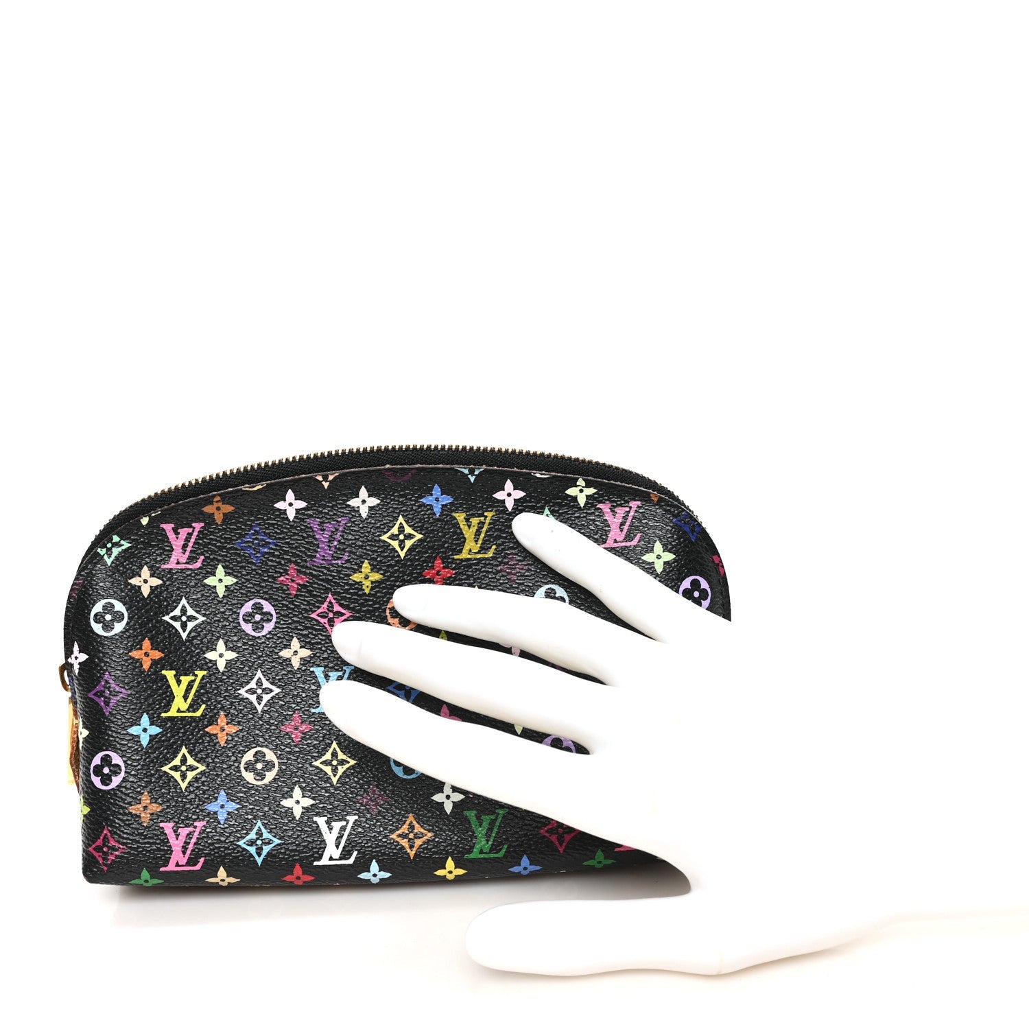 Monogram Multicolor Cosmetic Pouch Black Grenade