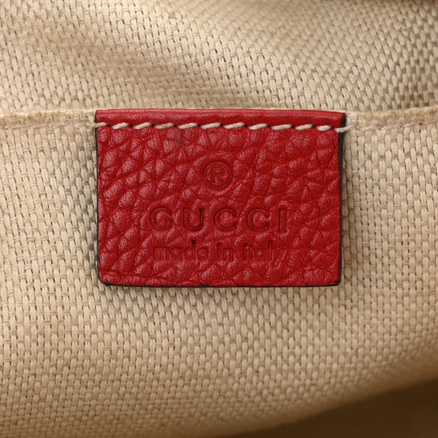 Pebbled Calfskin Small Soho Disco Bag Vibrant Red