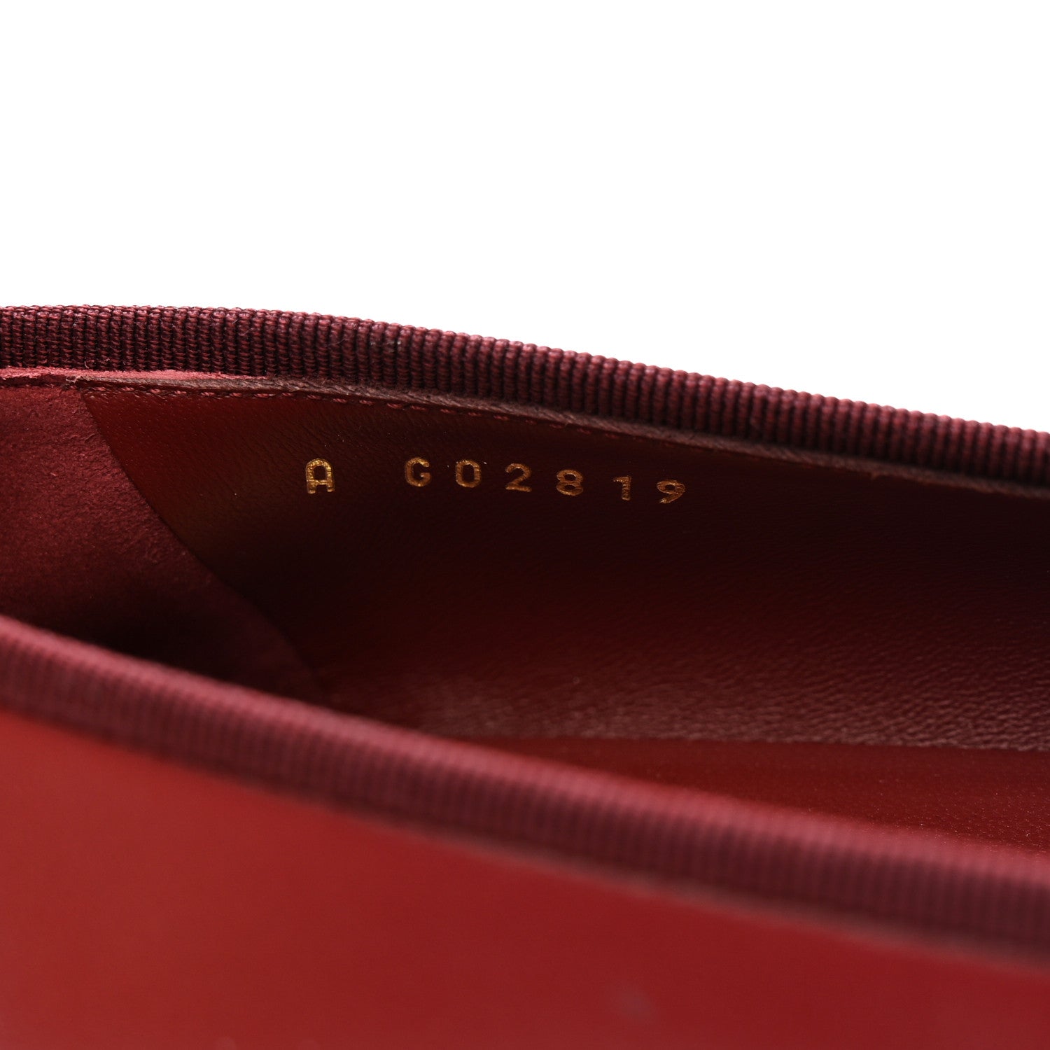 Lambskin Cap Toe CC Ballerina Flats 40 Burgundy Black