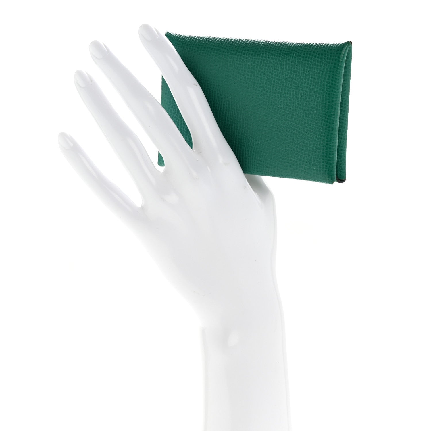 Epsom Calvi Card Case Vert Jade