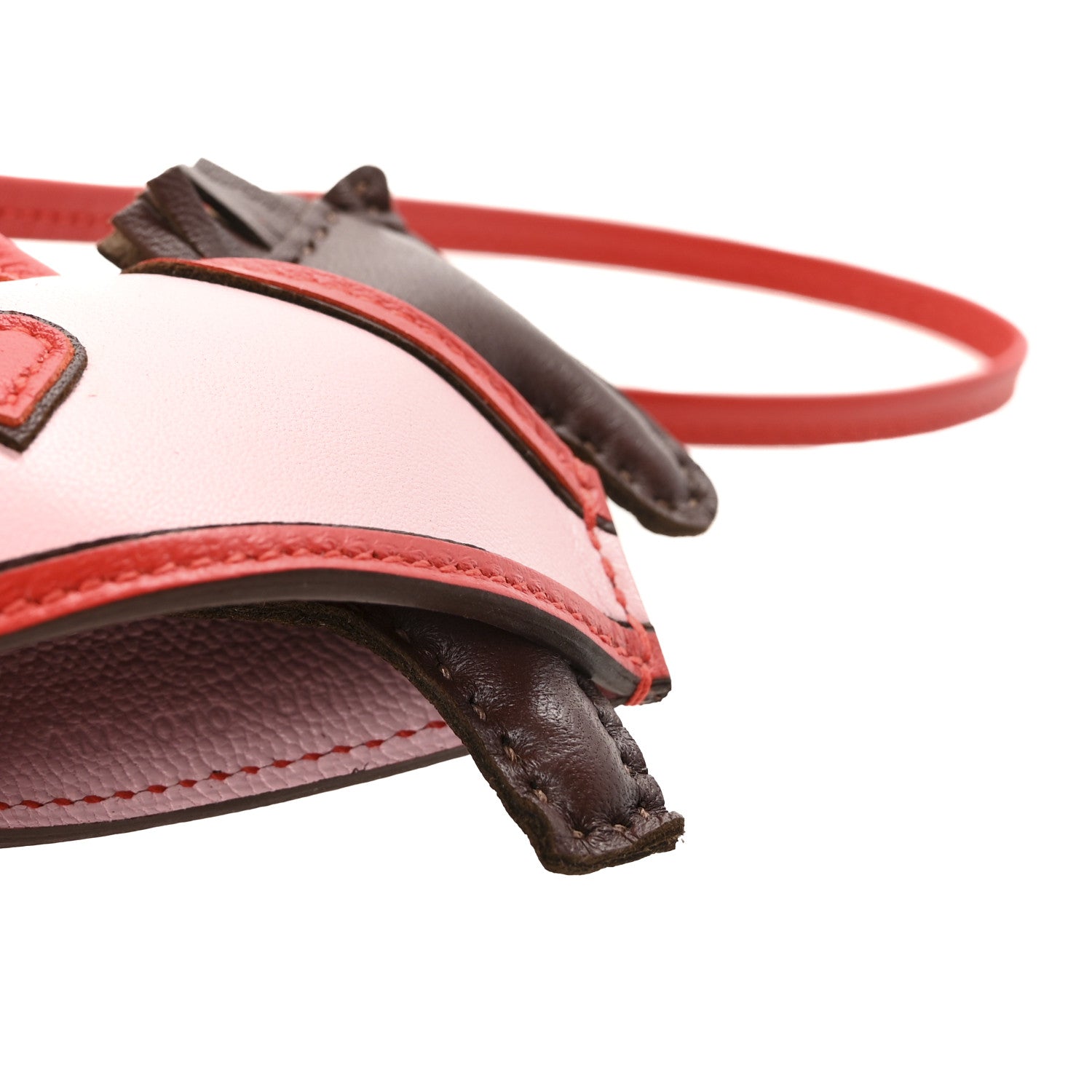 Milo Lambskin Grigri Rodeo Robeo Coeur Bag Charm PM Terre Capucine Rose Sakura