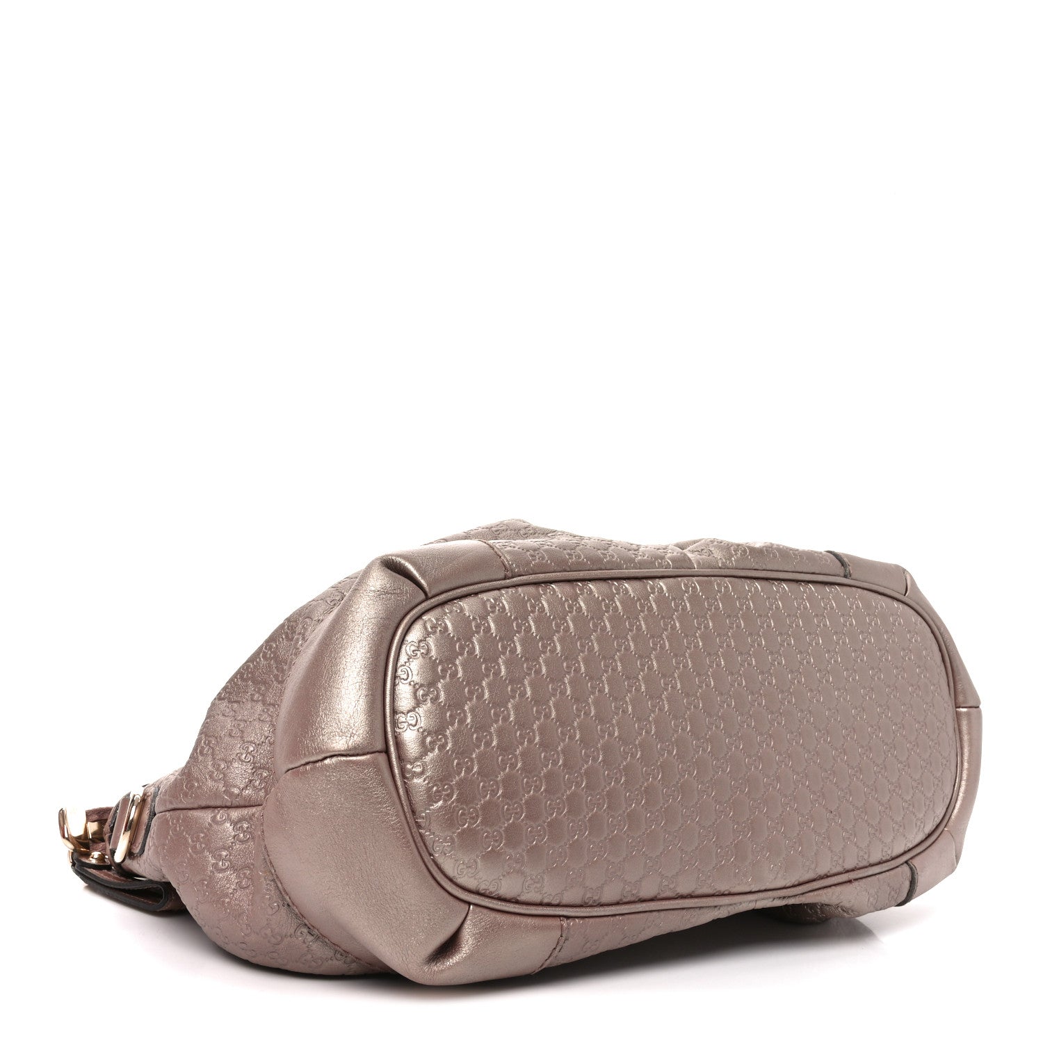Metallic Microguccissima Medium Sukey Top Handle Bag Dark Cipria