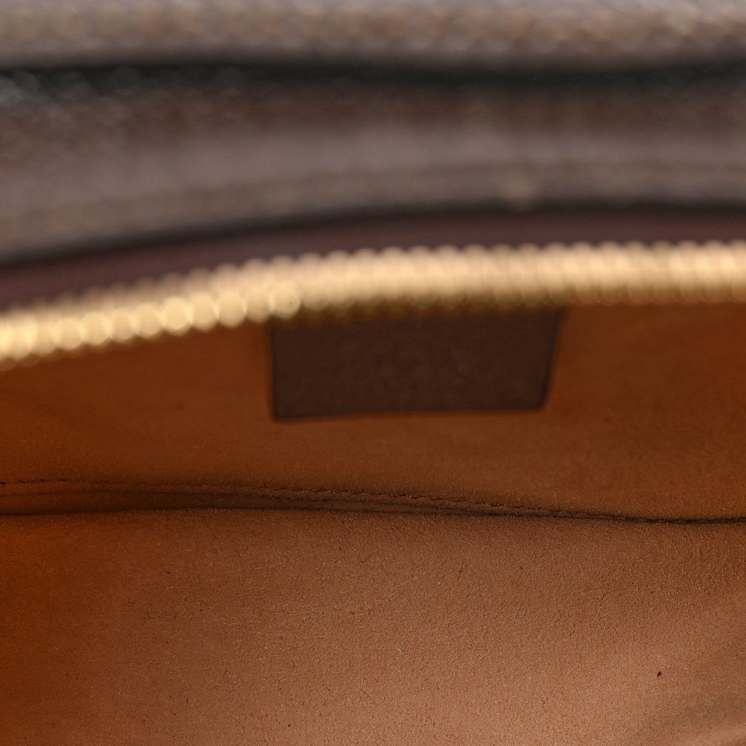 GG Supreme Monogram Mini Ophidia Top Handle Shoulder Bag Brown