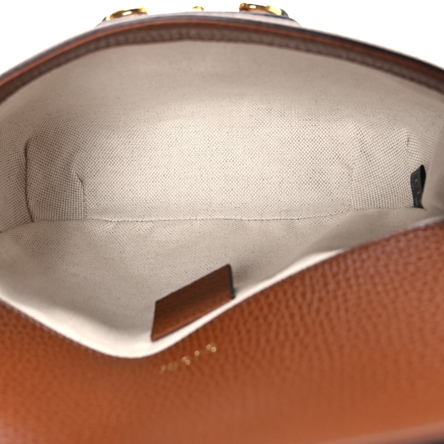 New Denim GG Monogram Dollar Calfskin Web Mini Horsebit 1955 Shoulder Bag Blue Tea Cuir Epilog