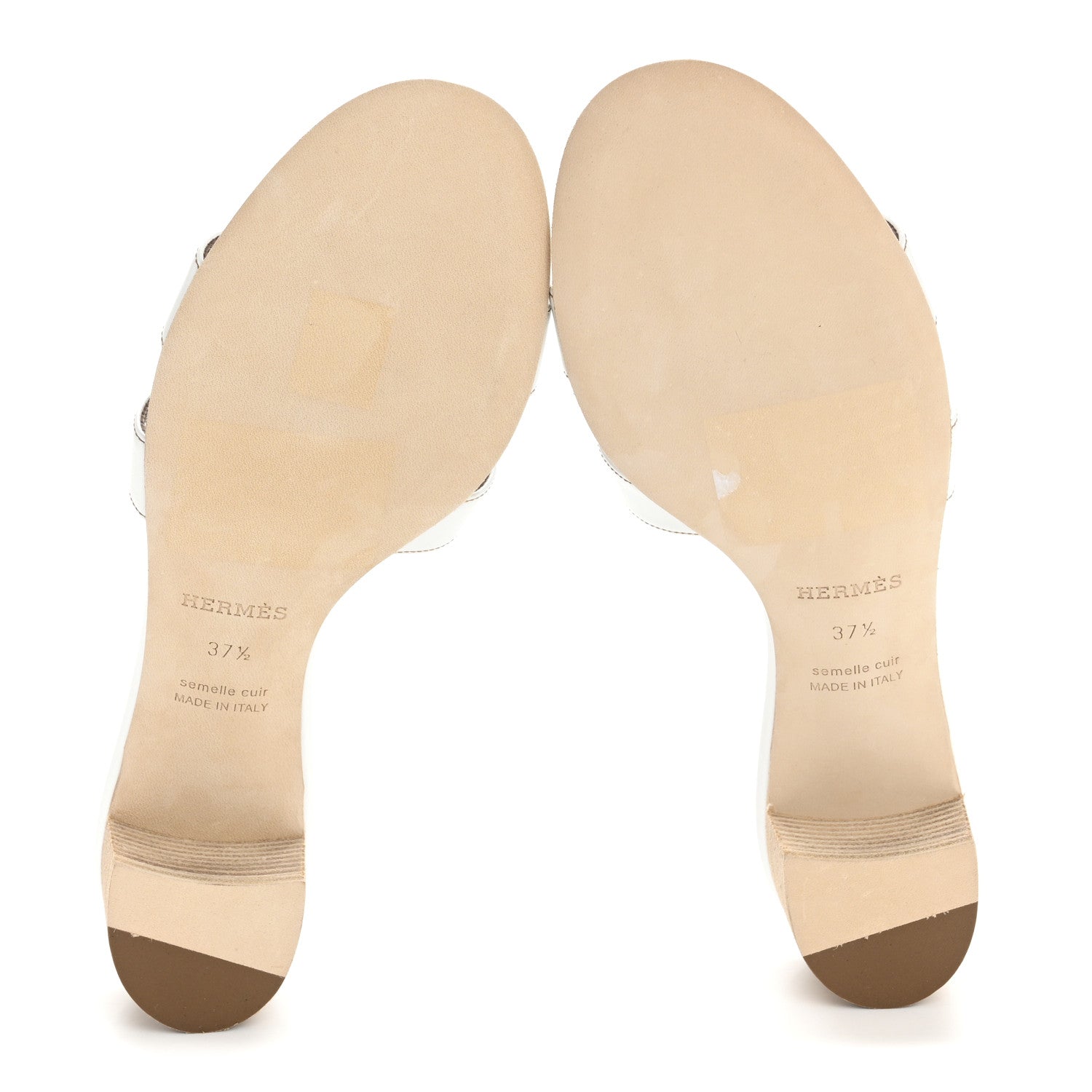 Calfskin Oasis Sandals 37.5 White