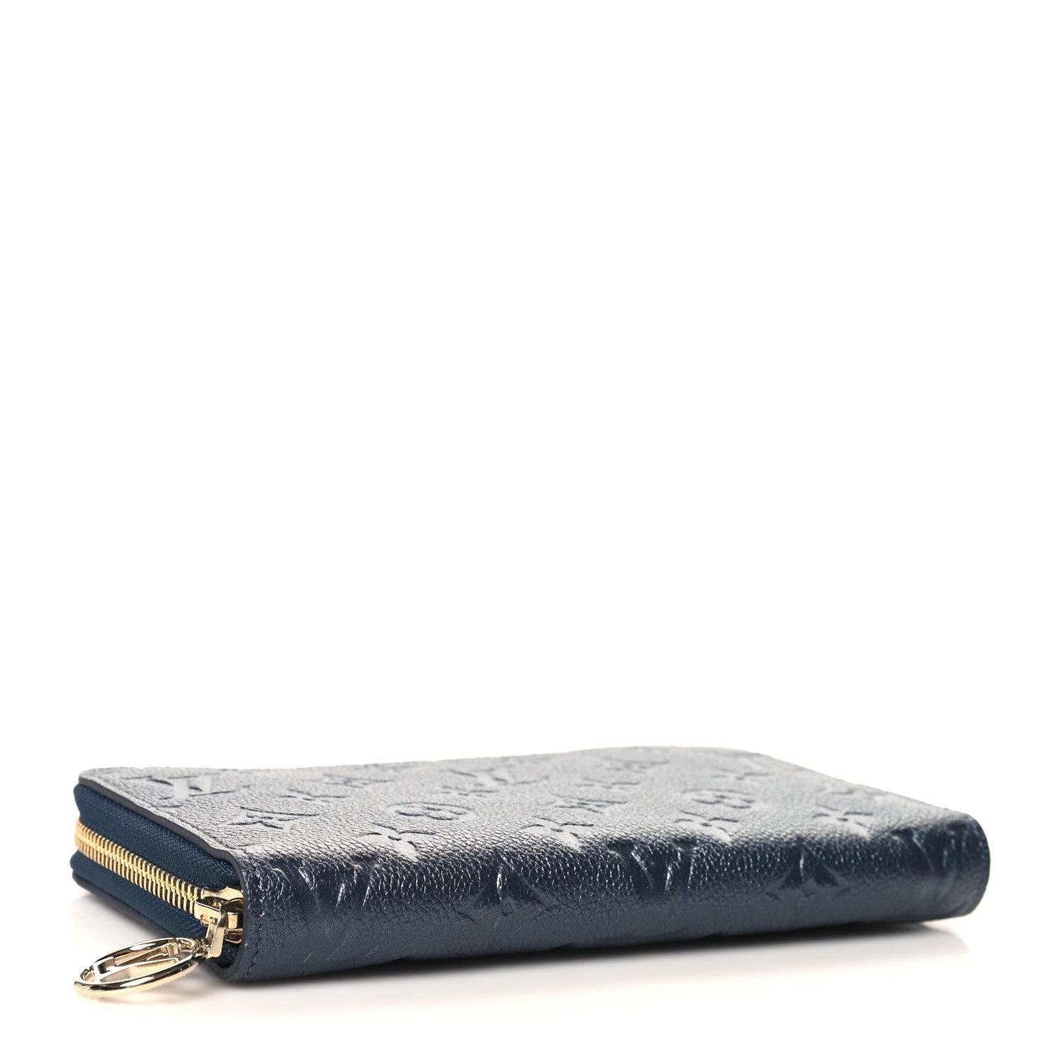 Metallic Empreinte Monogram Zippy Wallet Navy Blue