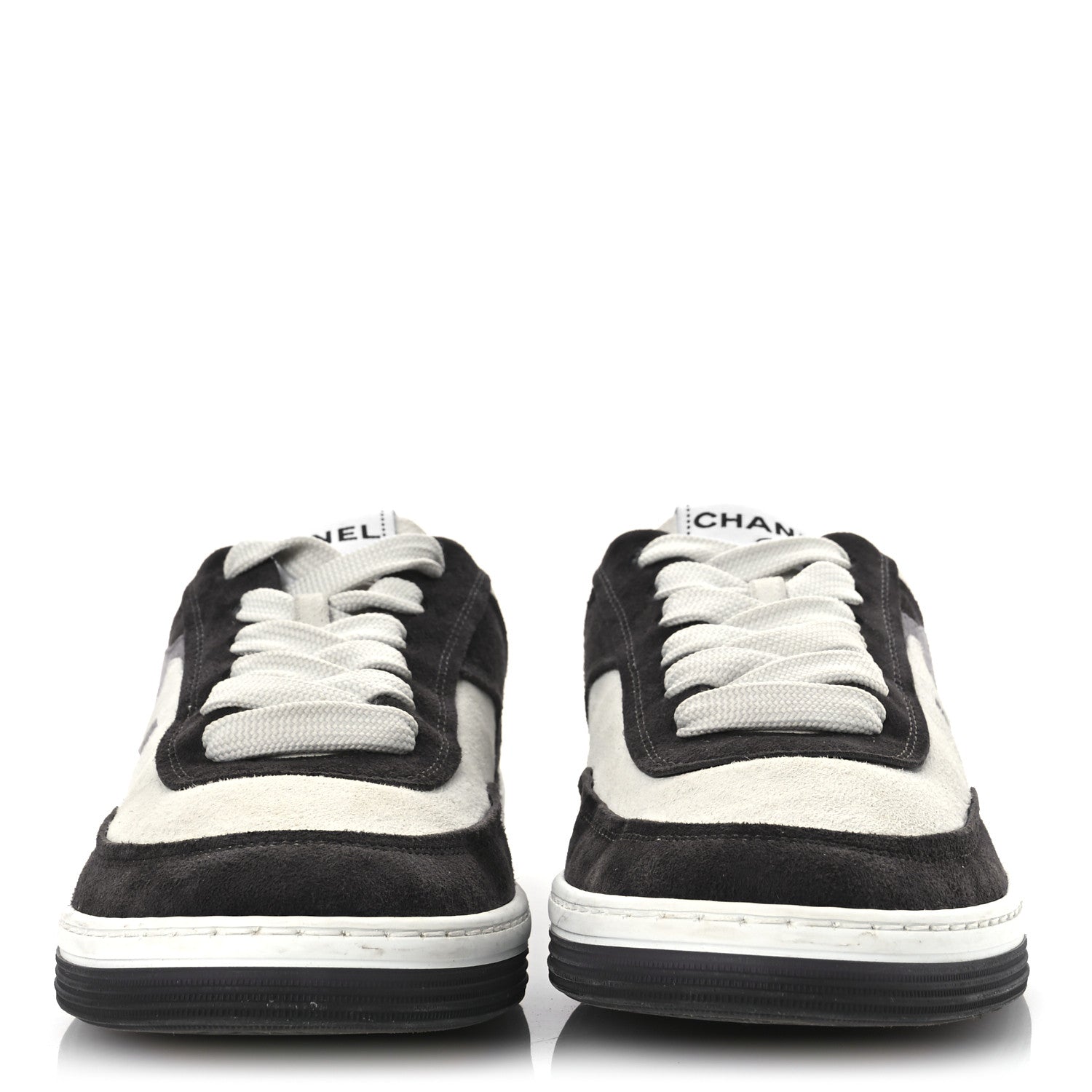 Suede Kidskin Womens CC Sneakers 40.5 Black White