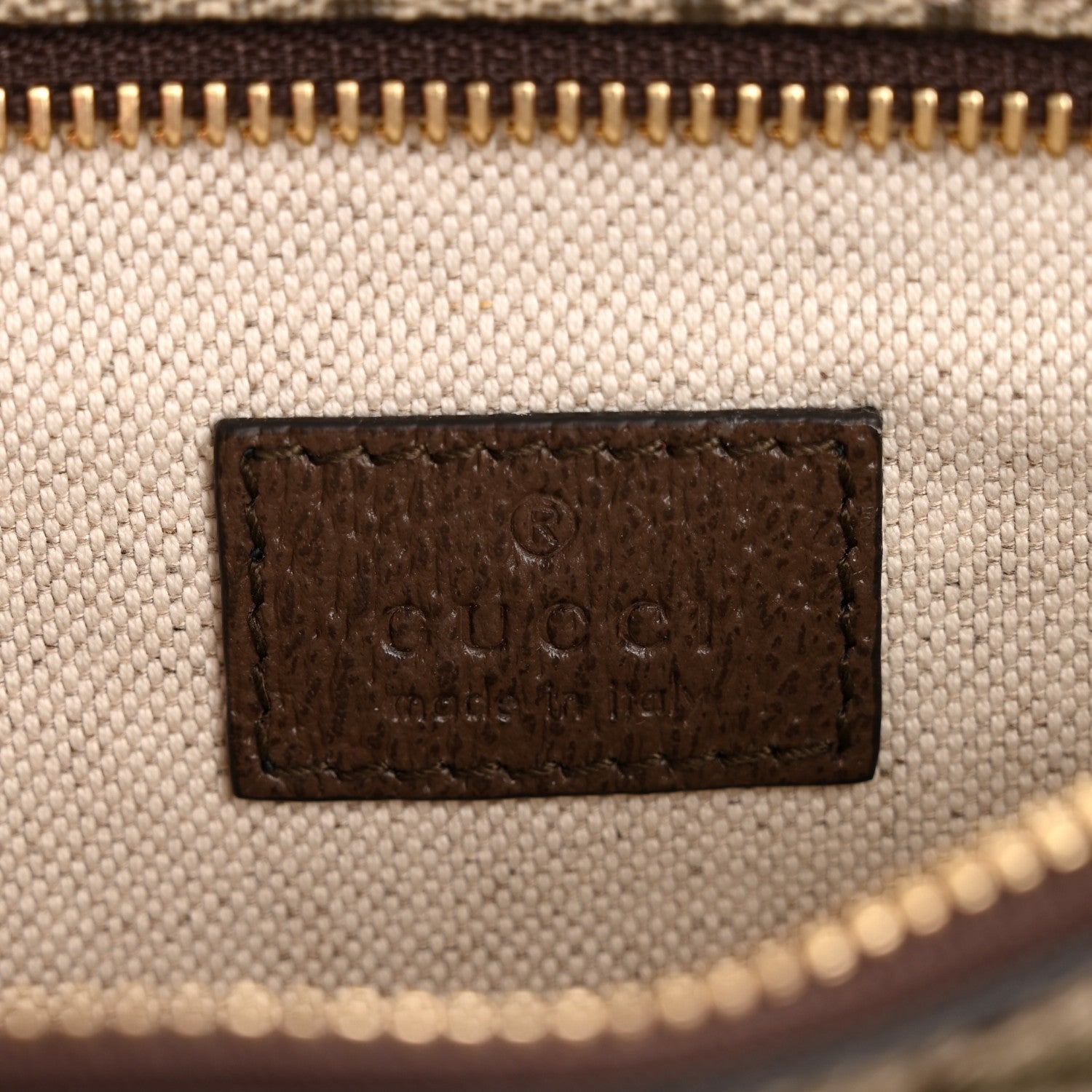 GG Supreme Monogram Textured Dollar Calfskin Blondie Belt Bag Beige Ebony New Acero