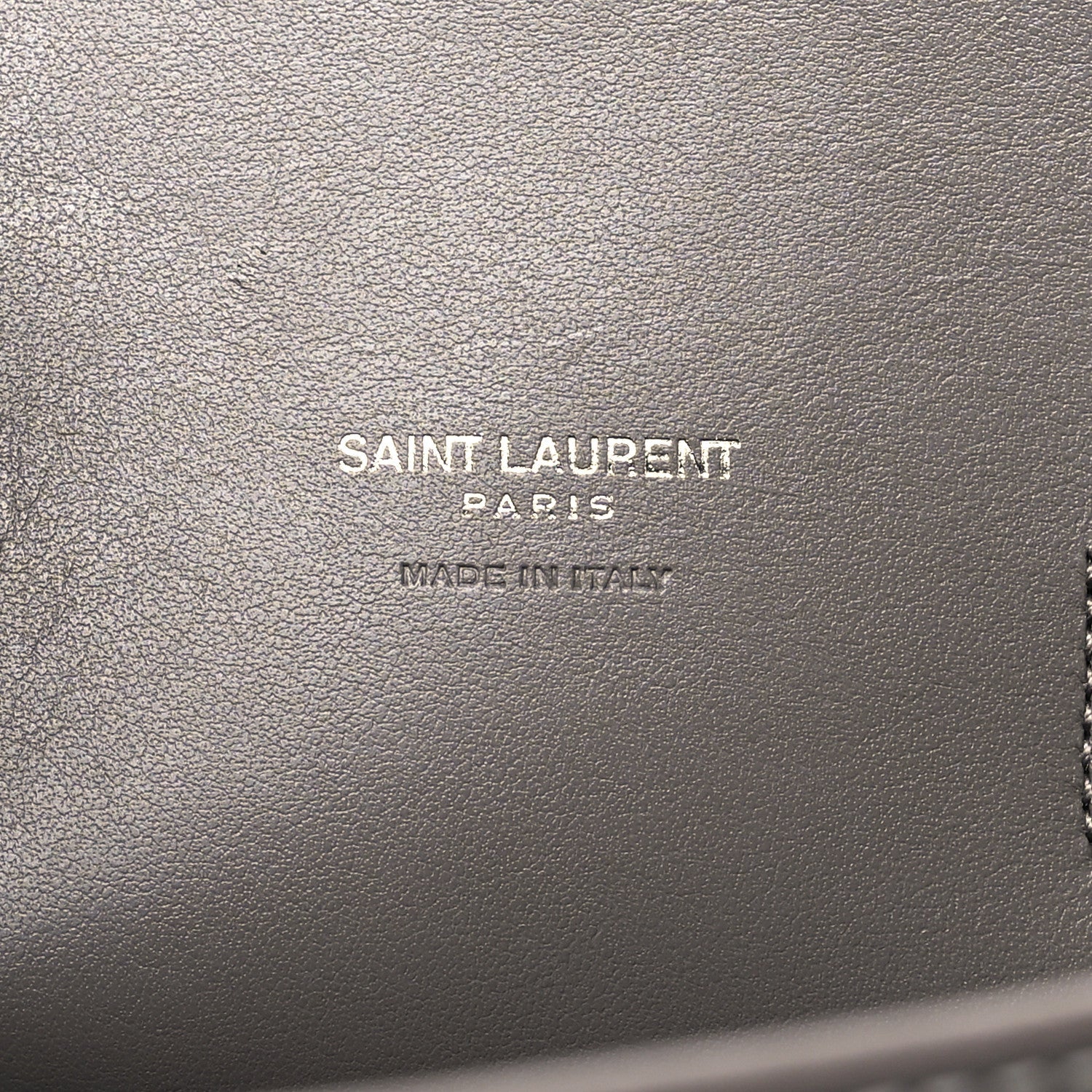 Grained Calfskin Topstitch Baby Sac De Jour Fog