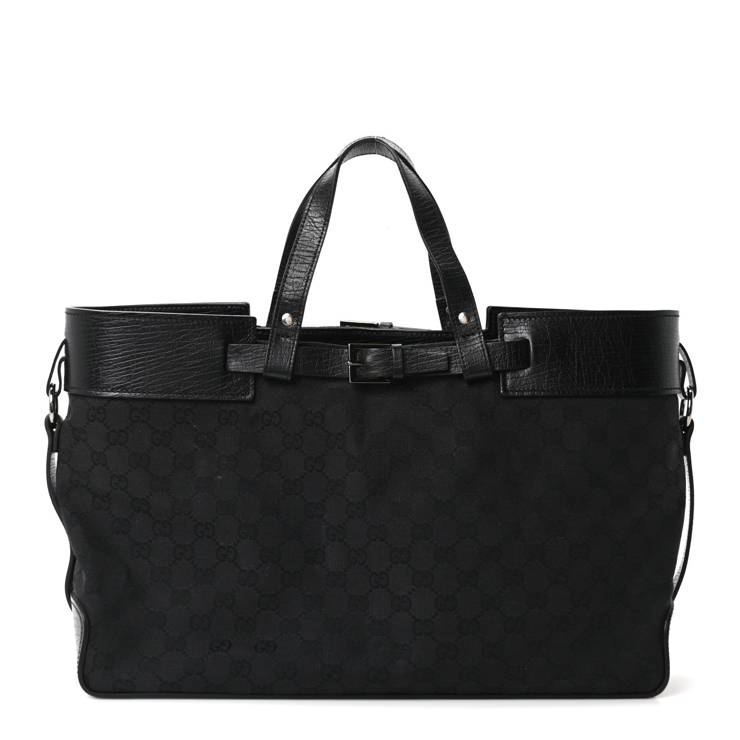 Monogram Large Tote Black