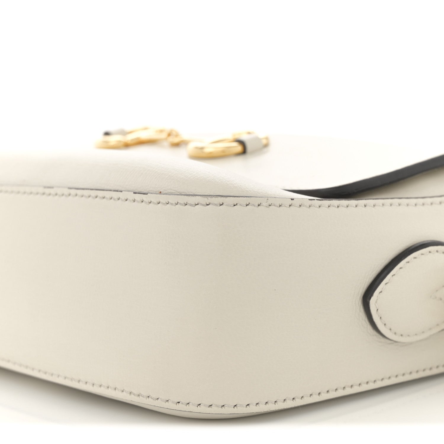 Azalea Calfskin Small Horsebit 1955 Shoulder Bag Mystic White