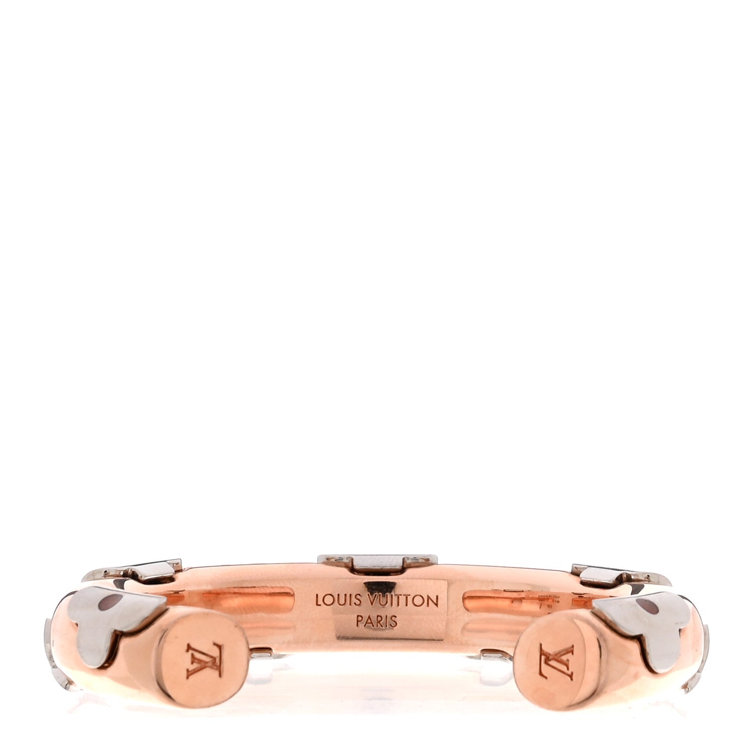 Metal Daily Monogram Bracelet S Rose Gold