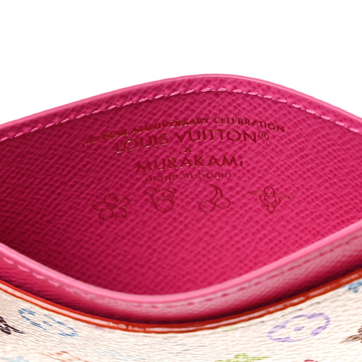 LV X TM Monogram Multicolor Card Holder Kawaii Pink