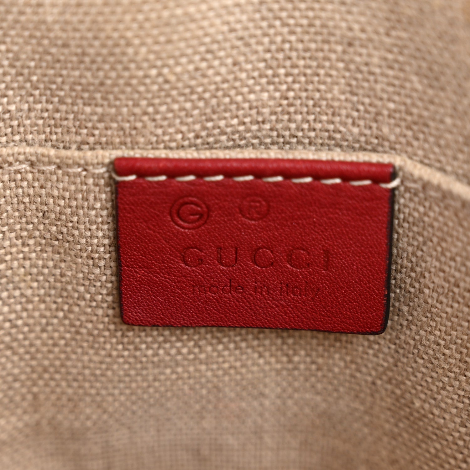 Soft Microguccissima Mini Dome Bag Red