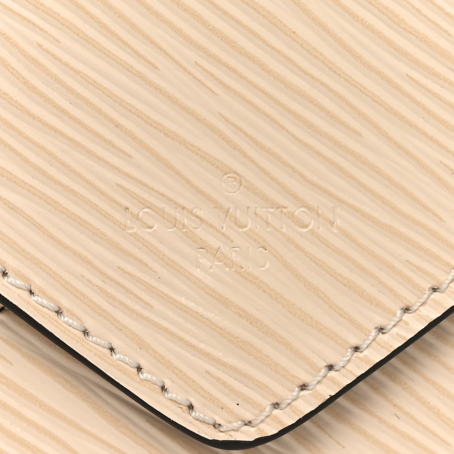 Epi Envelope Pouch Beige Figue