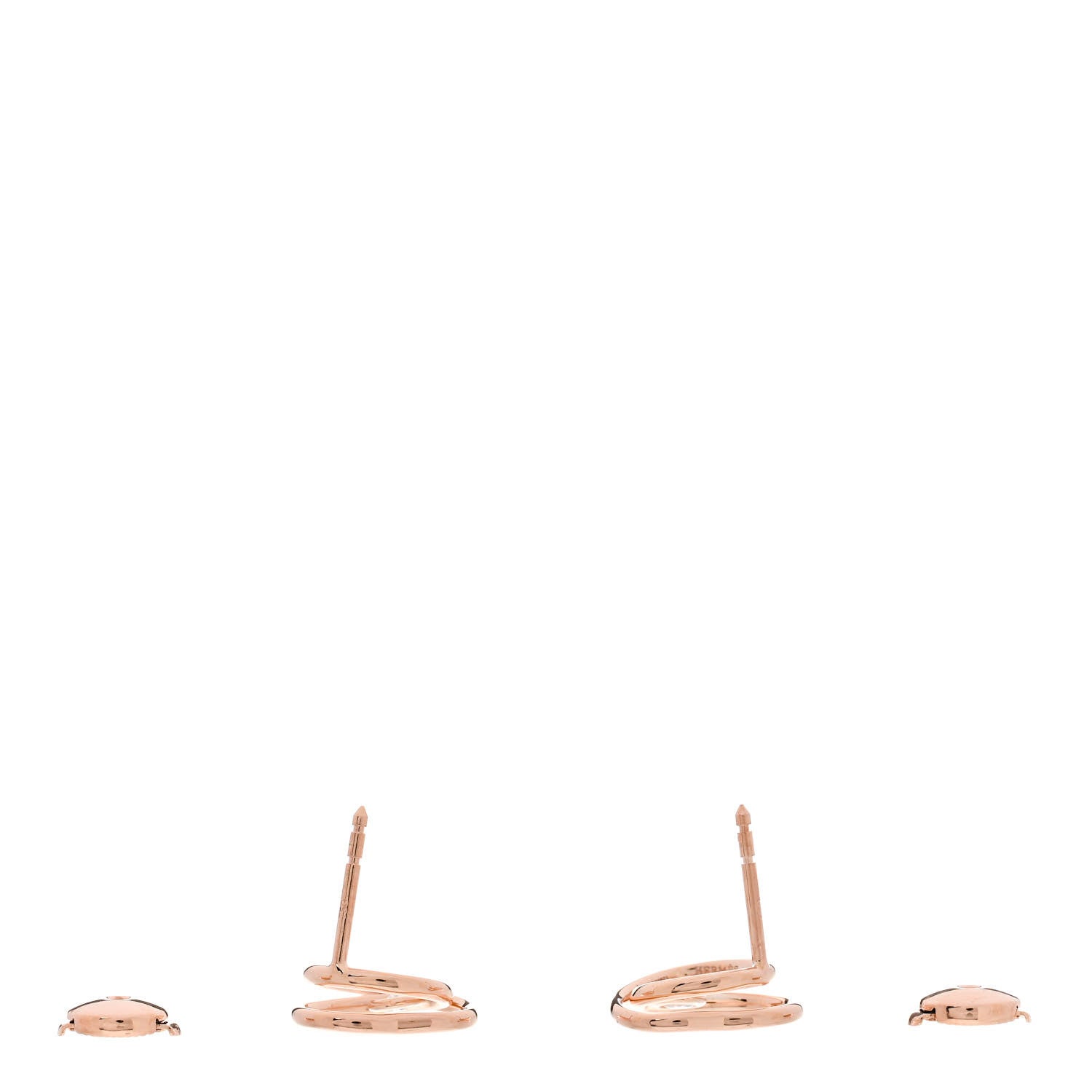 18K Rose Gold Diamond TPM Vertige Coeur Earrings