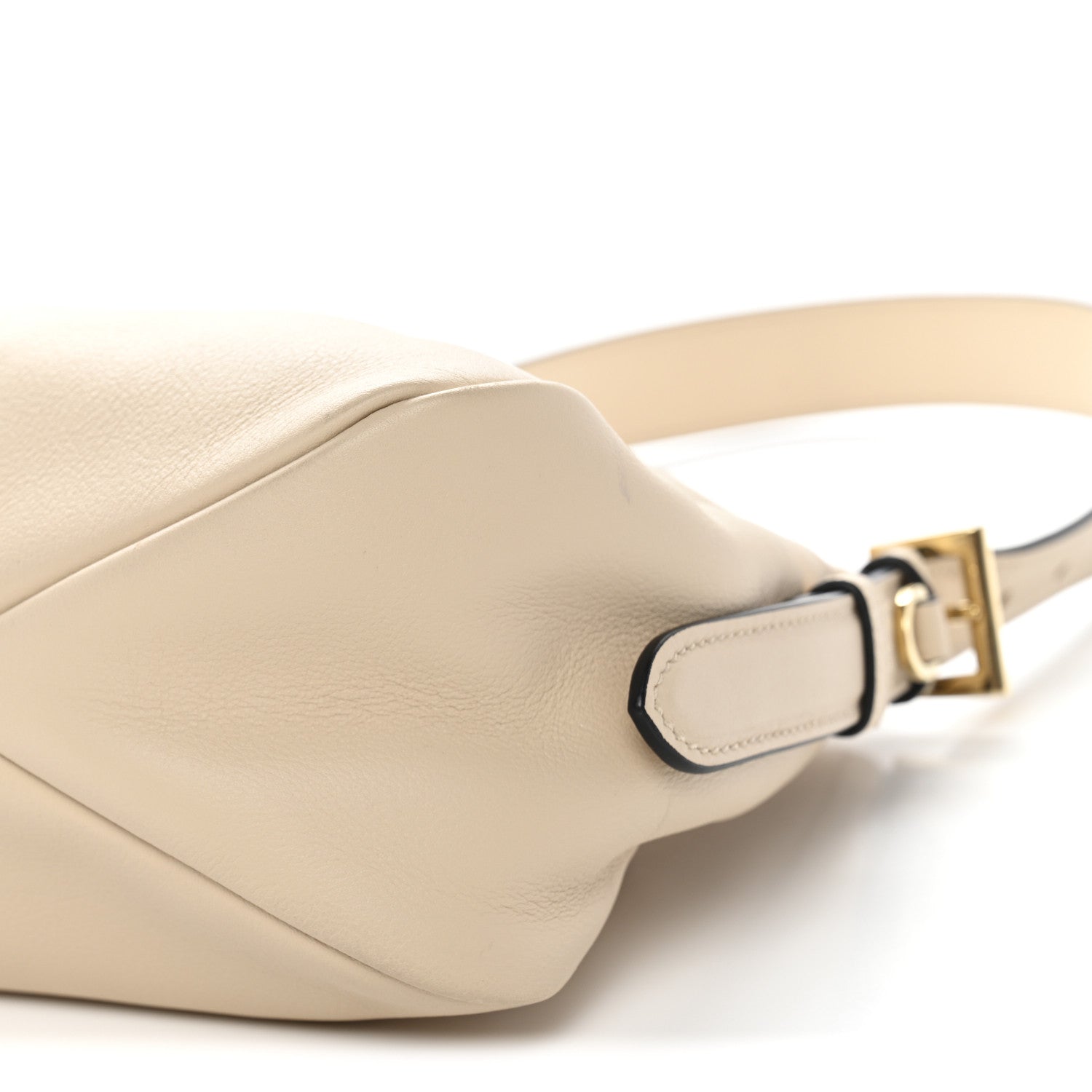Soft Calfskin Medium Aimee Shoulder Bag Travertine