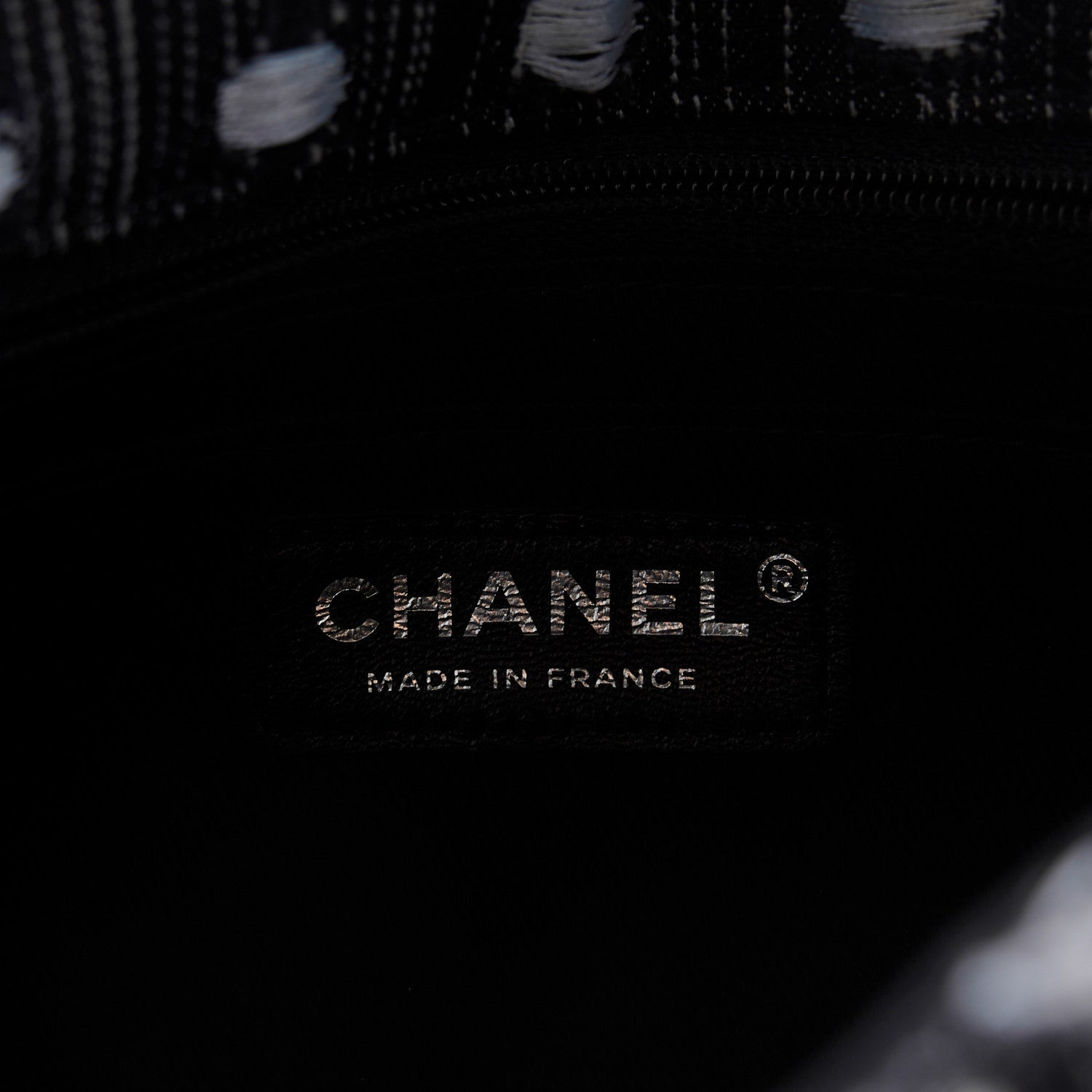 Woven Denim Medium Flap Light Blue