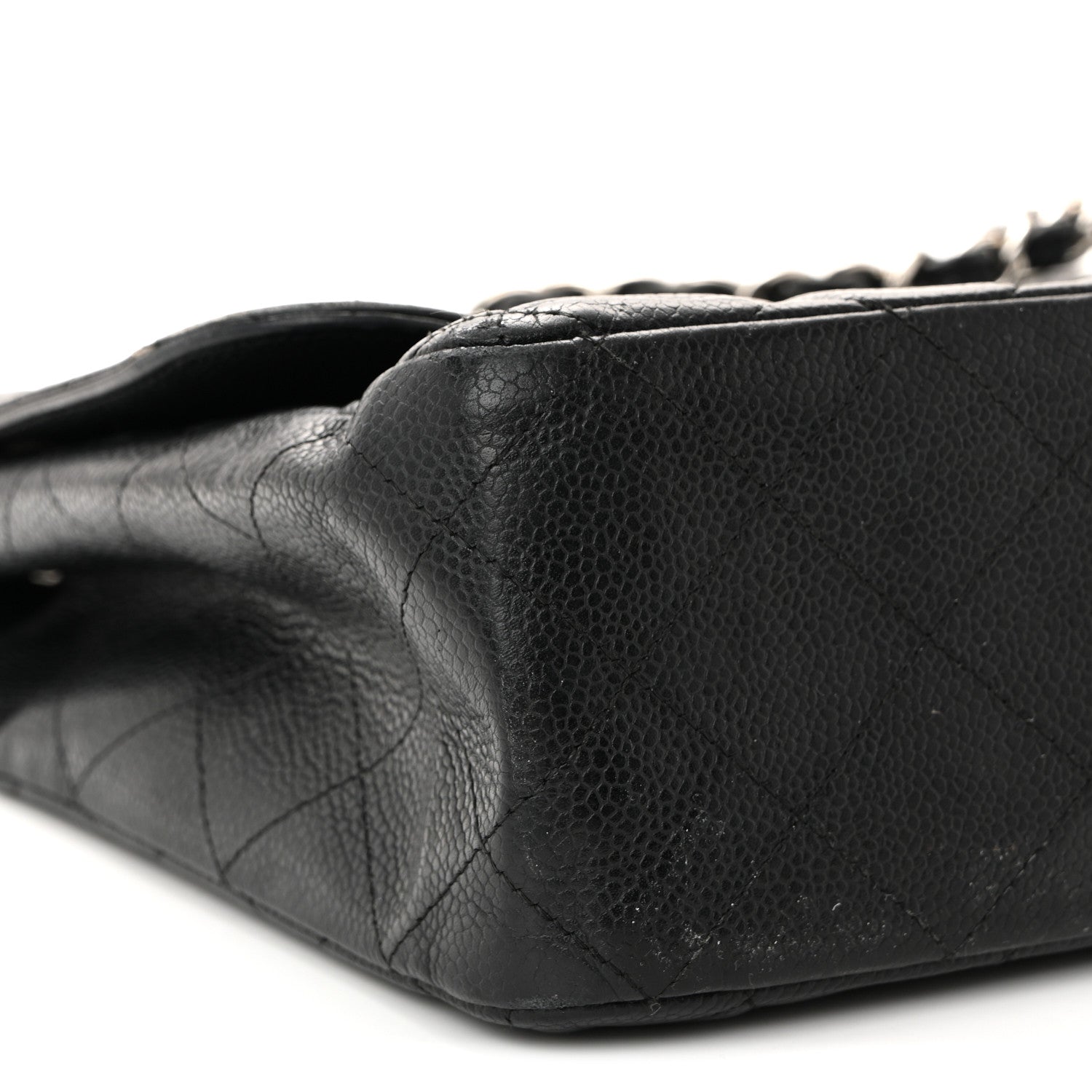 Caviar Quilted Jumbo Single Flap Black