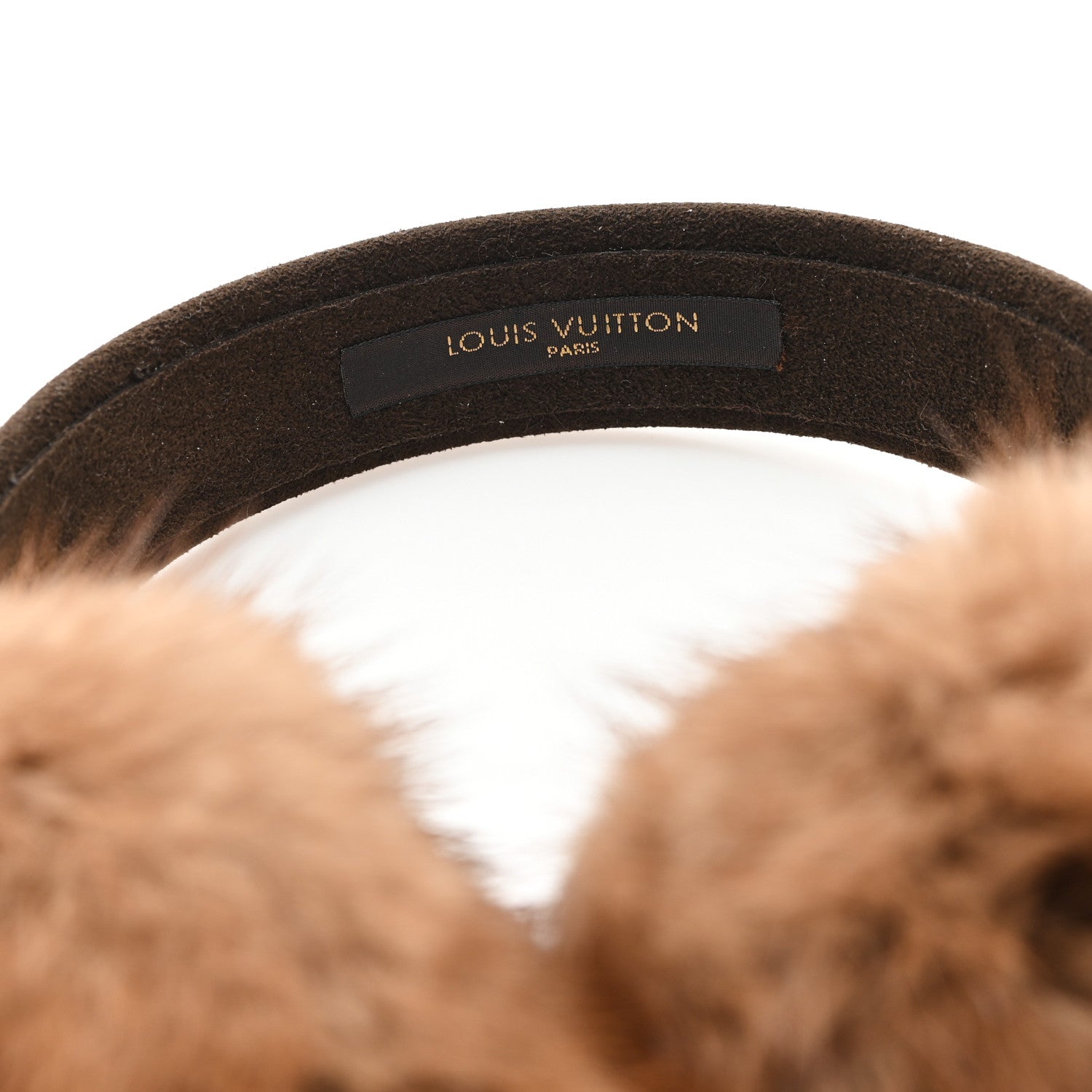Mink Monogram Earmuffs Brown