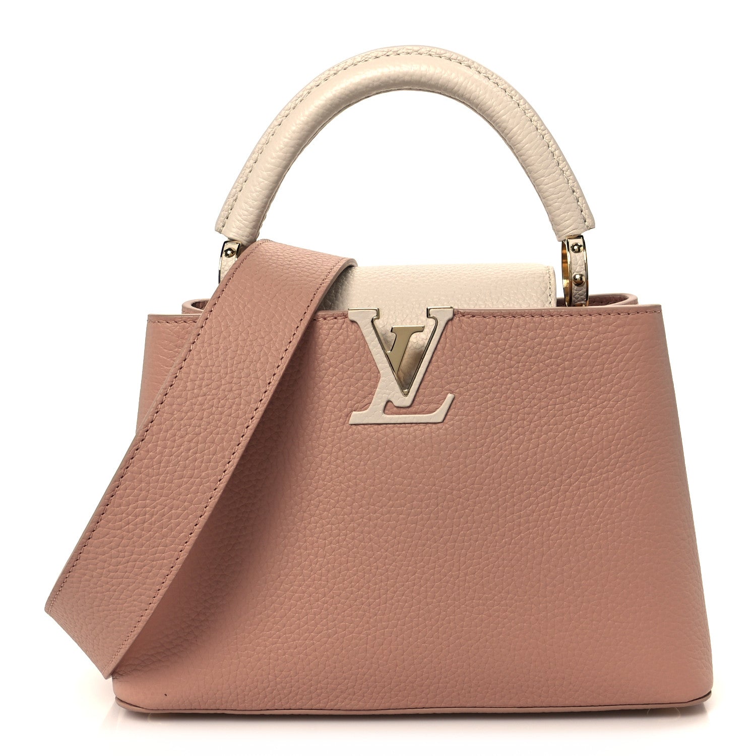 Taurillon Capucines BB Rose Trianon Creme