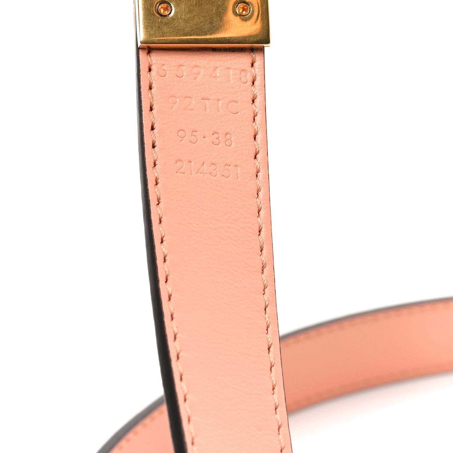 Calfskin GG Supreme Monogram Double G Reversible 20mm Belt 95 38 Beige Ebony
