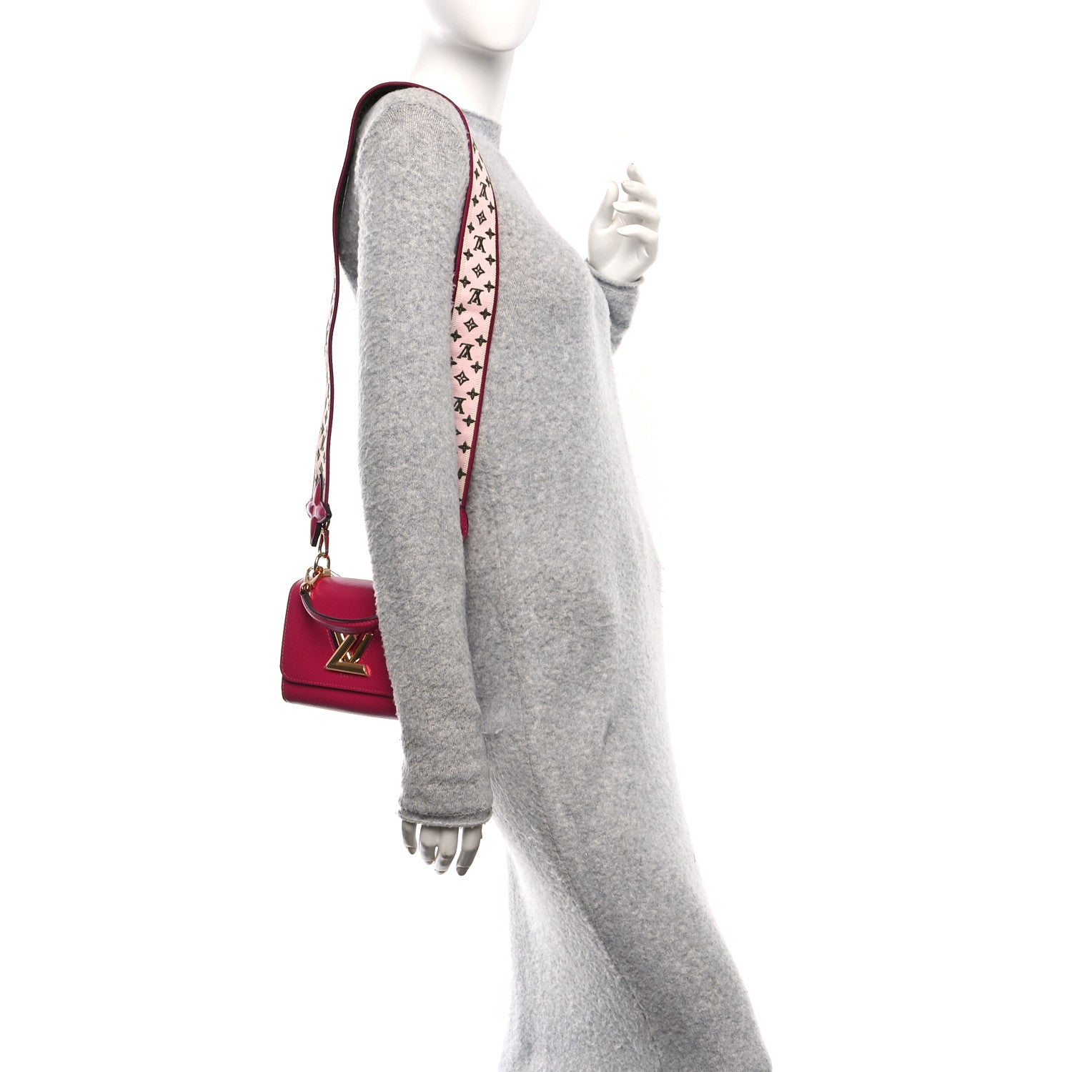 Epi Twist Shoulder Bag Mini Agathe Rose Pink