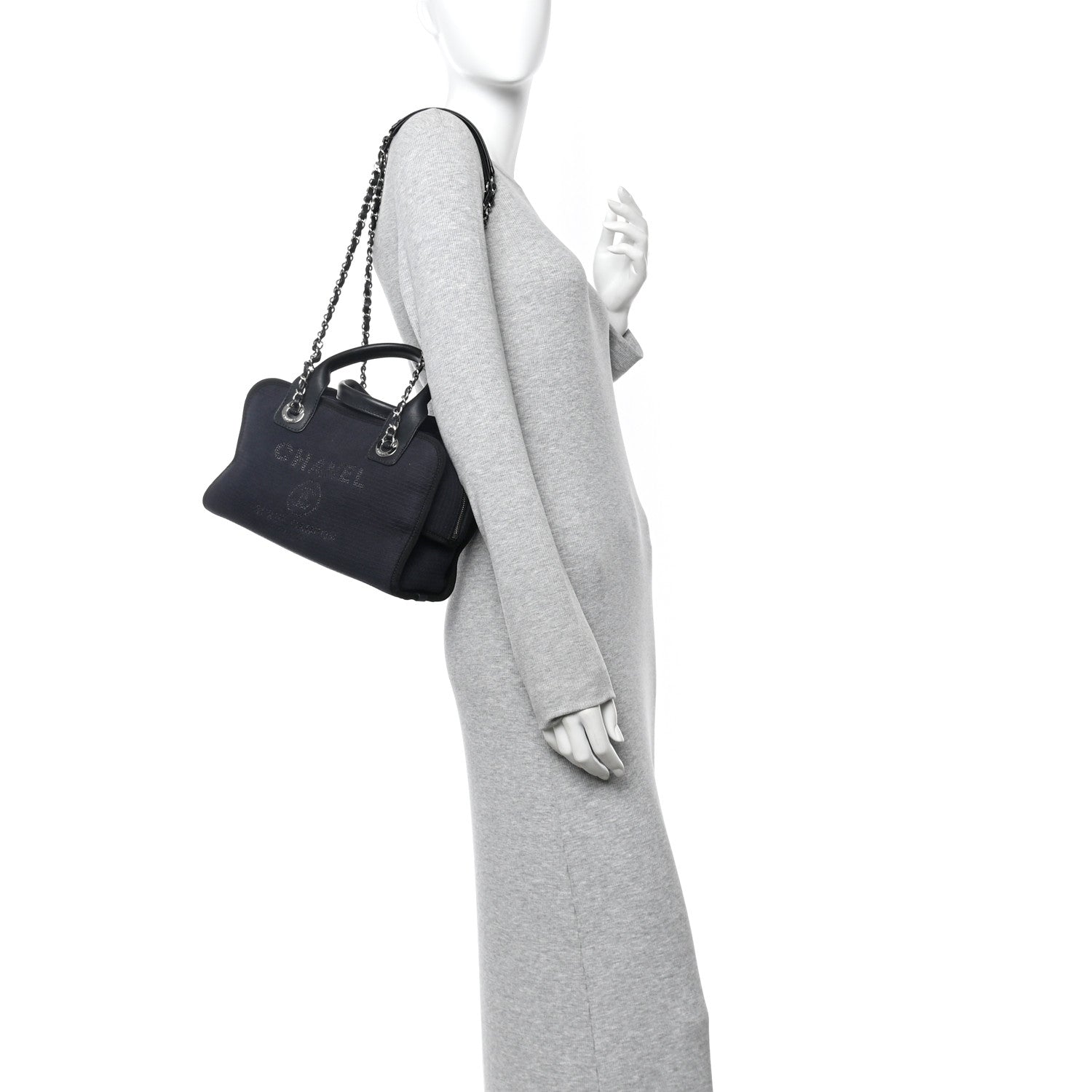 Mixed Fibers Deauville Bowling Bag Black