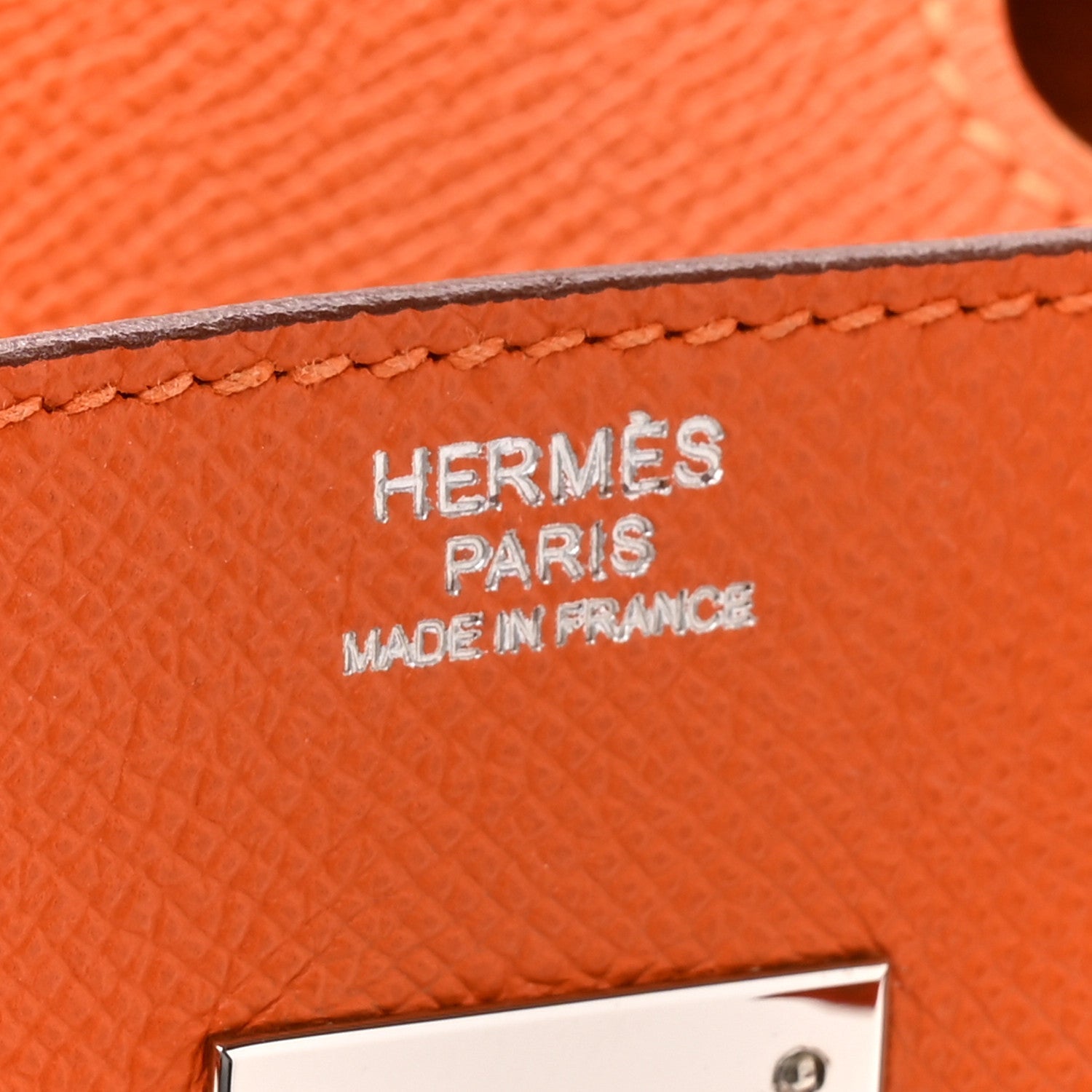 Epsom Birkin 30 Orange