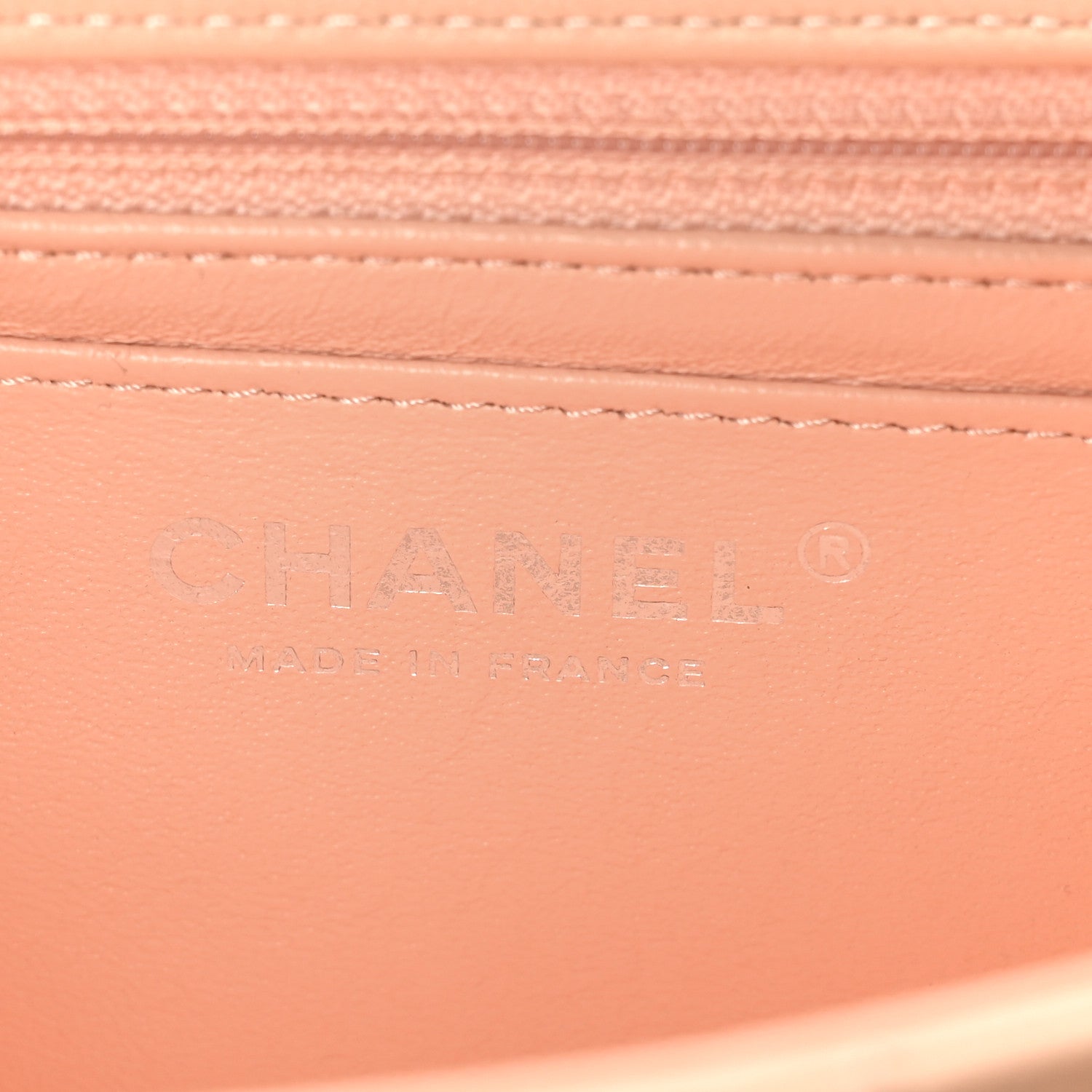 Lambskin Quilted Mini Rectangular Flap Light Pink